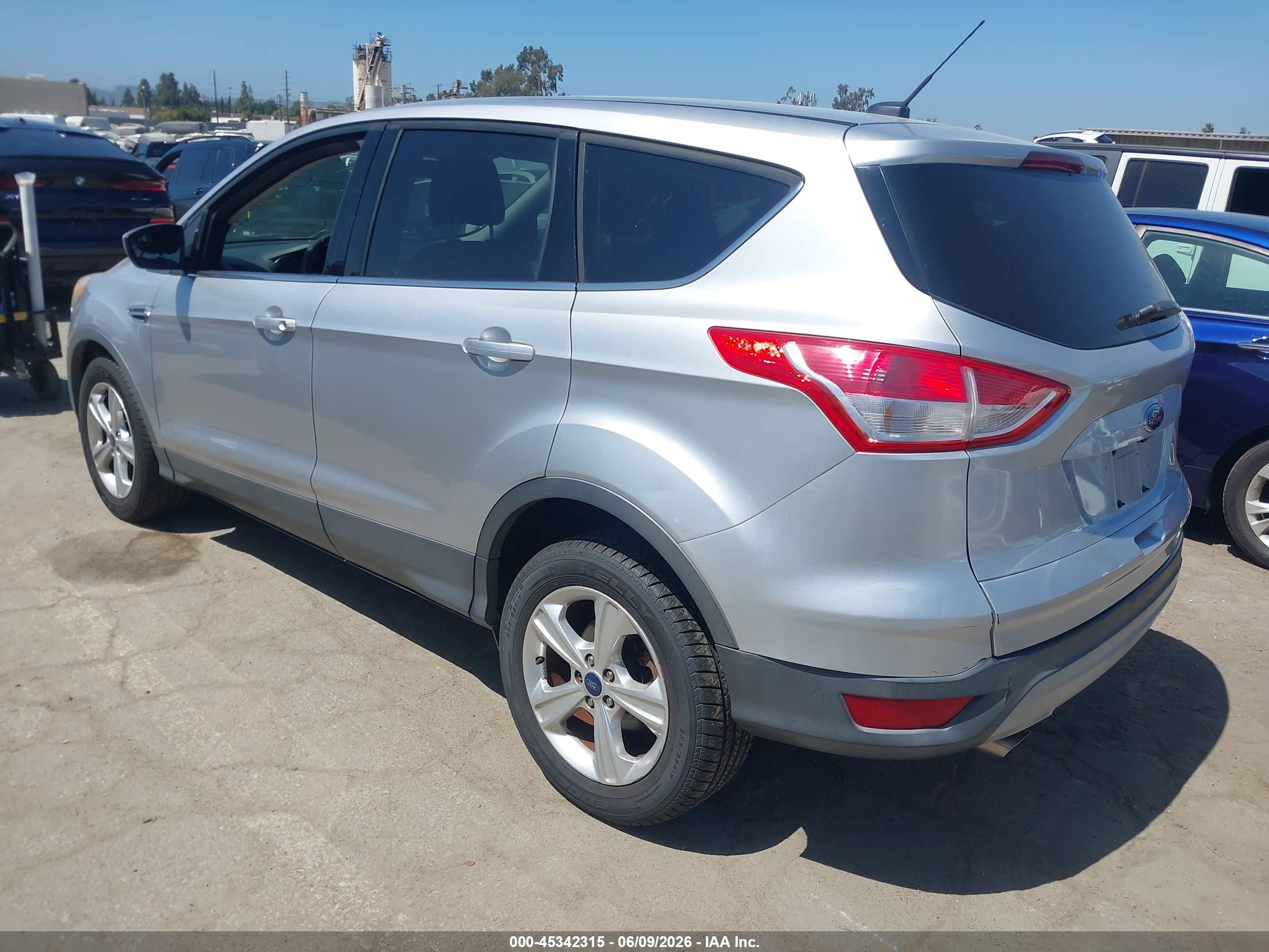 2014 Ford Escape Se Silver vin: 1FMCU0GX2EUC00751