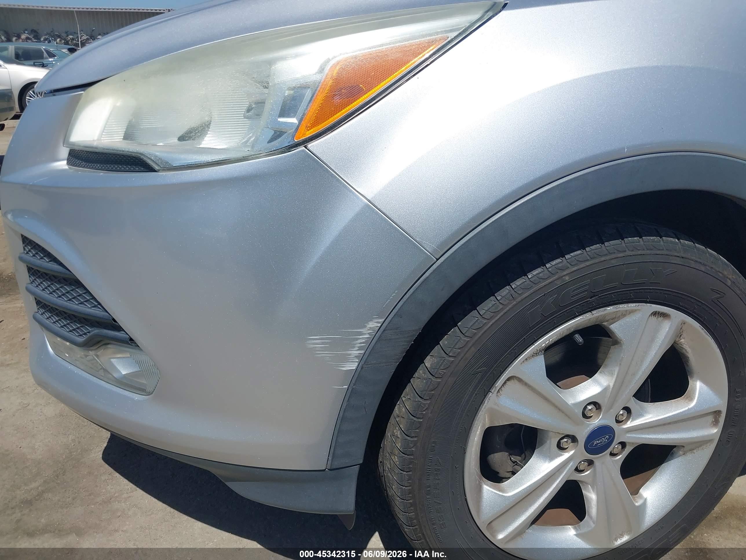 2014 Ford Escape Se Silver vin: 1FMCU0GX2EUC00751