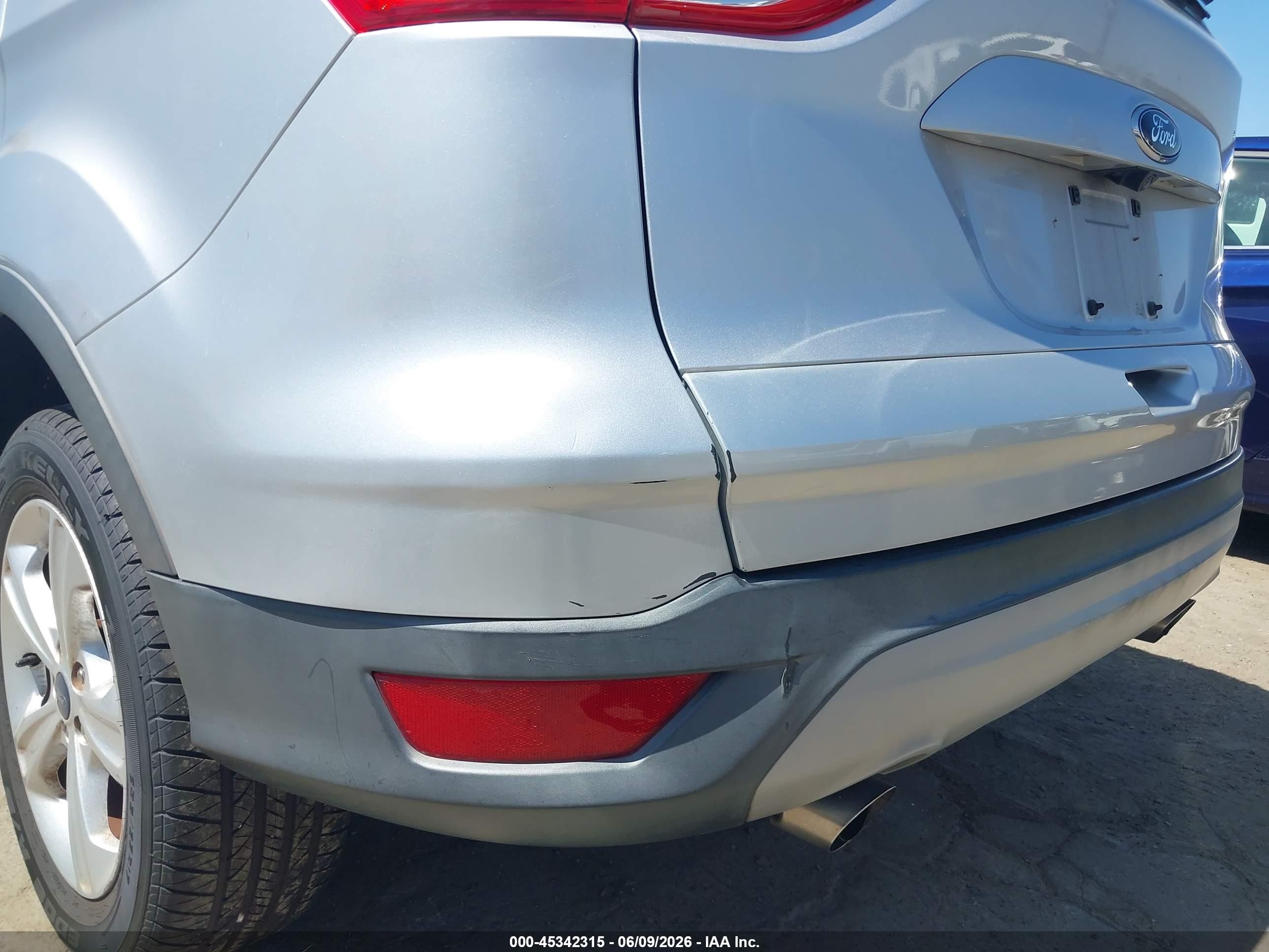 2014 Ford Escape Se Silver vin: 1FMCU0GX2EUC00751
