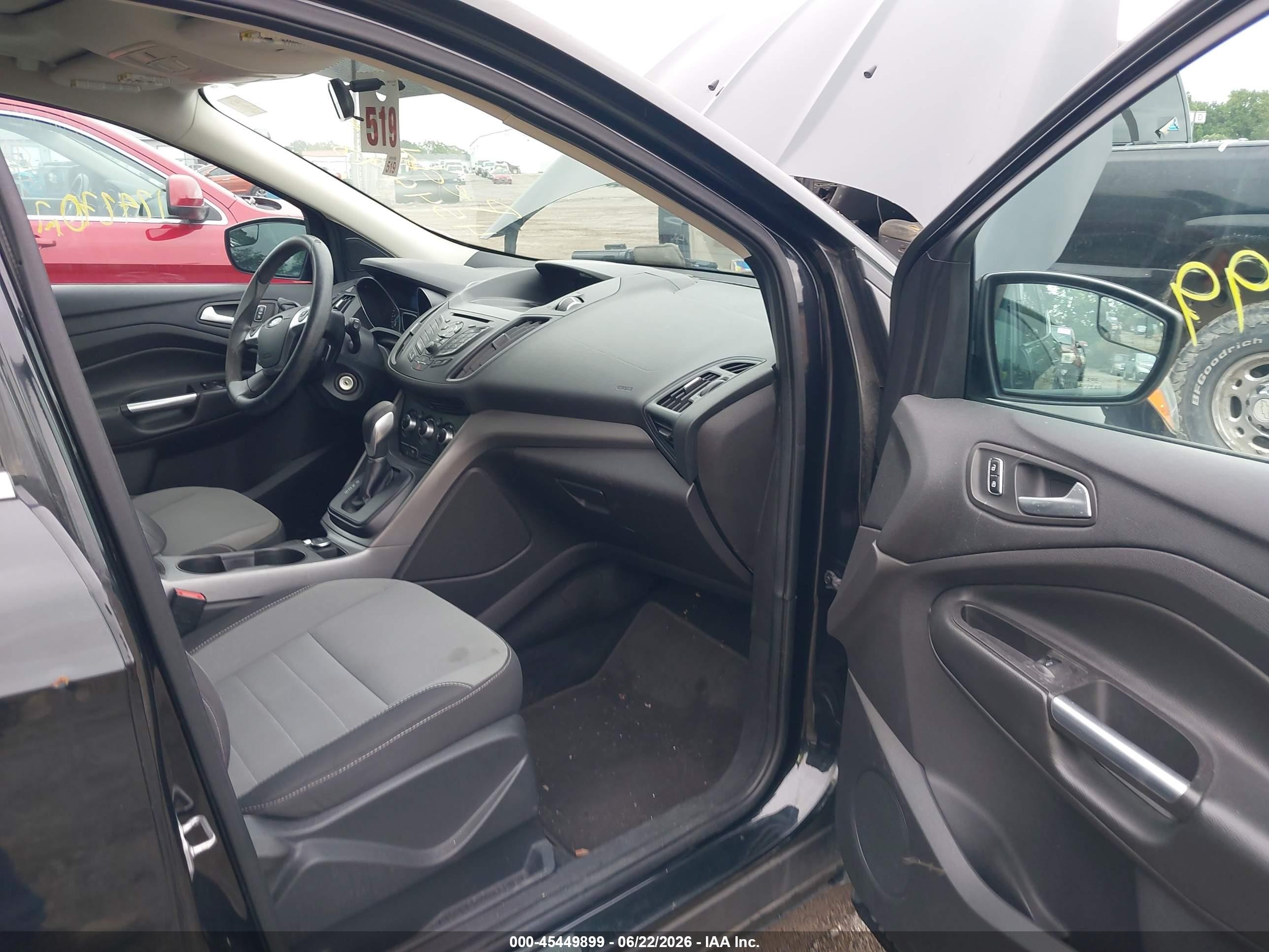 2014 Ford Escape Se Black vin: 1FMCU0GX2EUC42787
