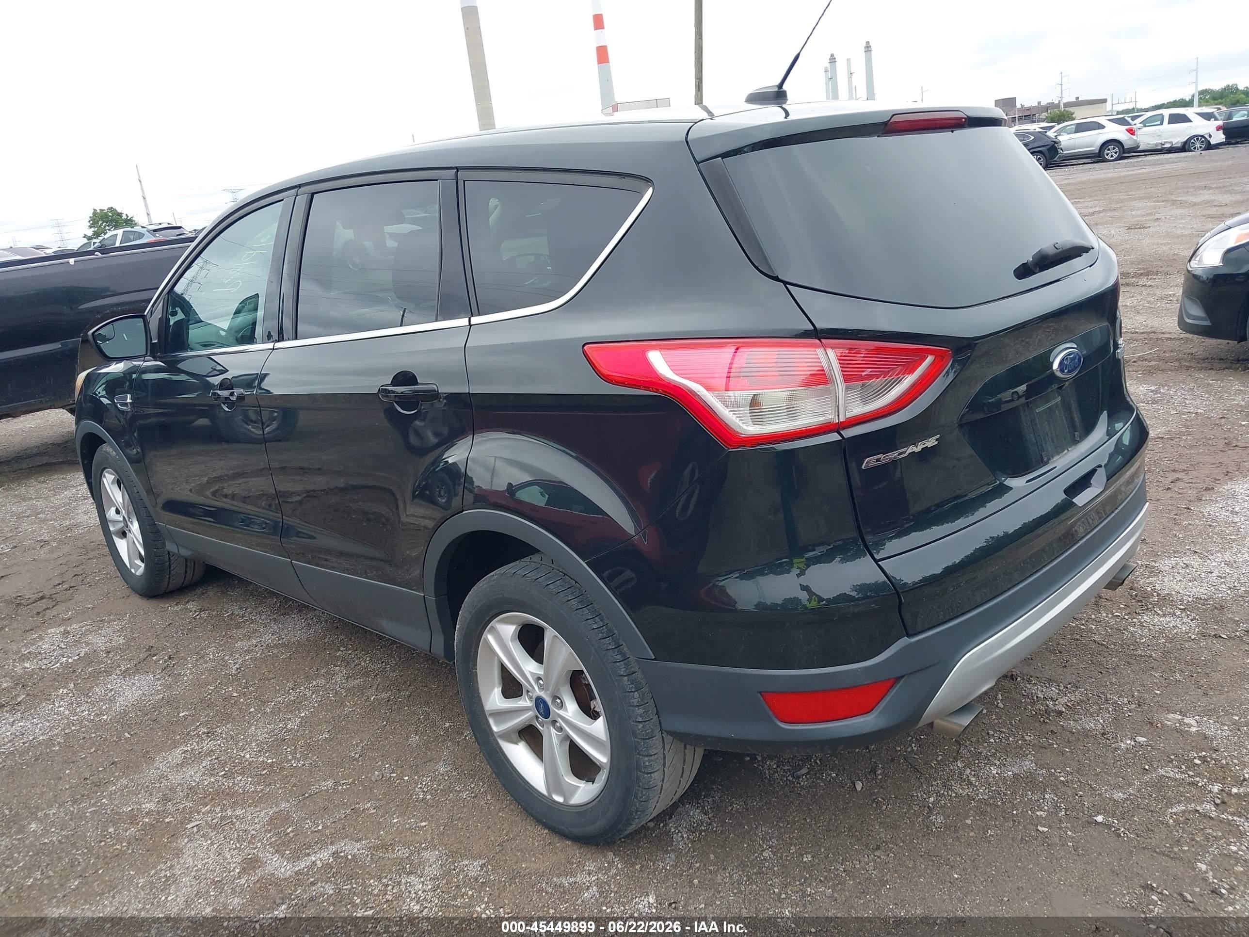 2014 Ford Escape Se Black vin: 1FMCU0GX2EUC42787