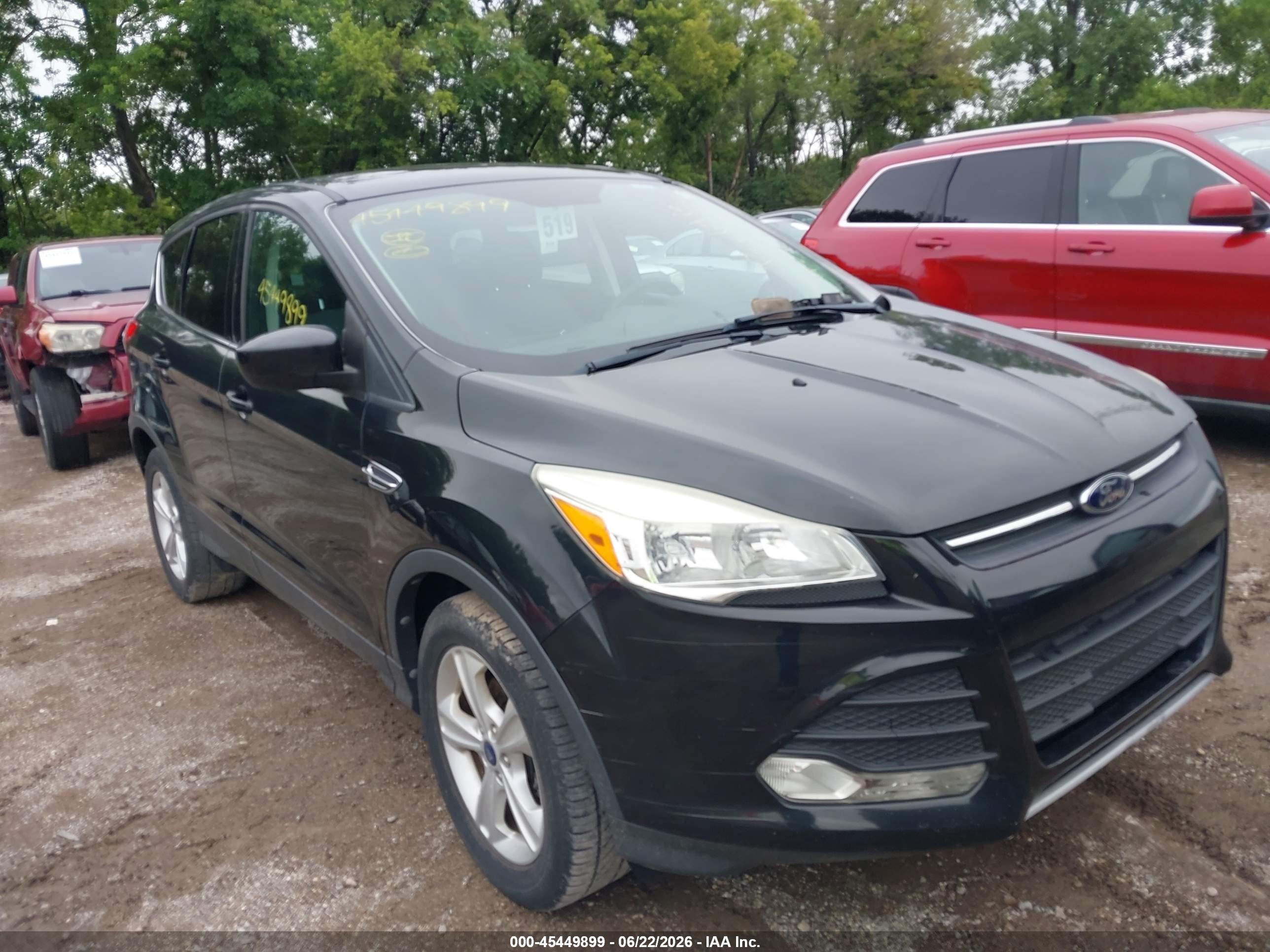2014 Ford Escape Se Black vin: 1FMCU0GX2EUC42787