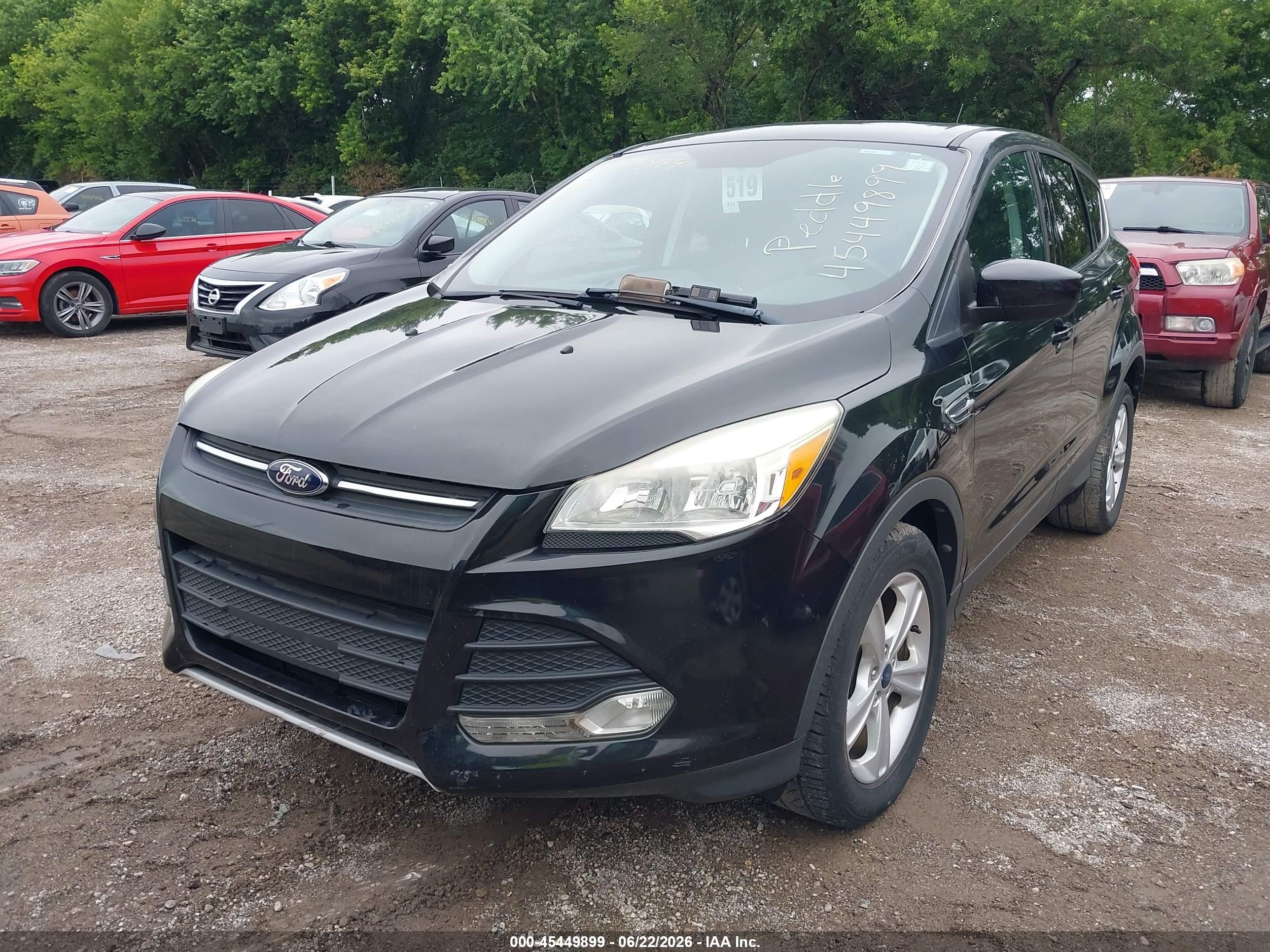 2014 Ford Escape Se Black vin: 1FMCU0GX2EUC42787