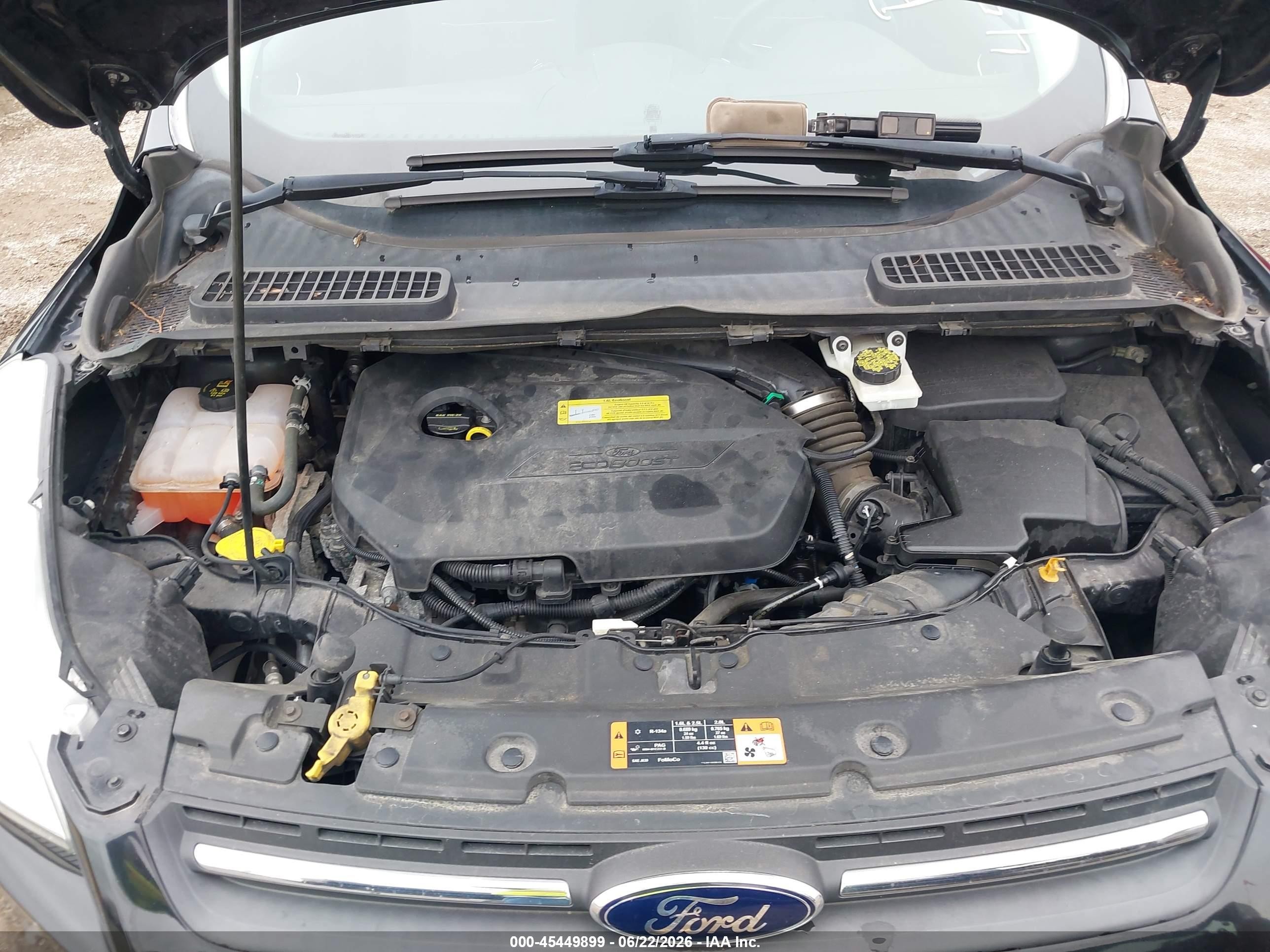 2014 Ford Escape Se Black vin: 1FMCU0GX2EUC42787
