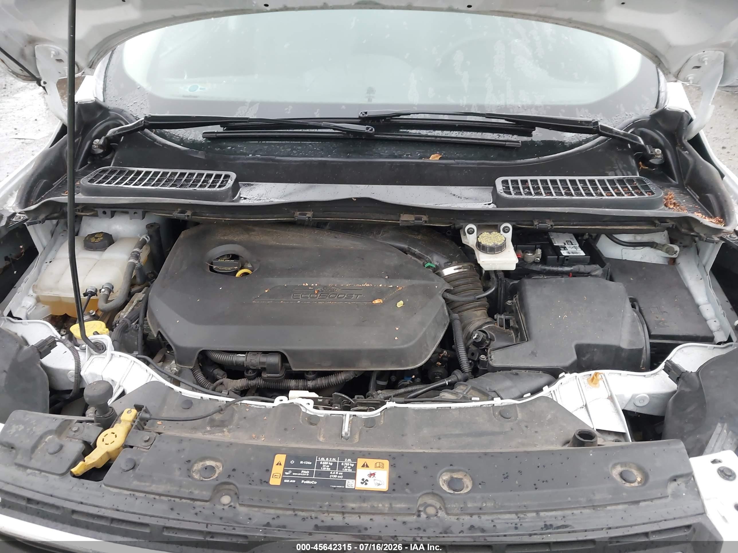2014 Ford Escape Se Белый vin: 1FMCU0GX2EUC73179