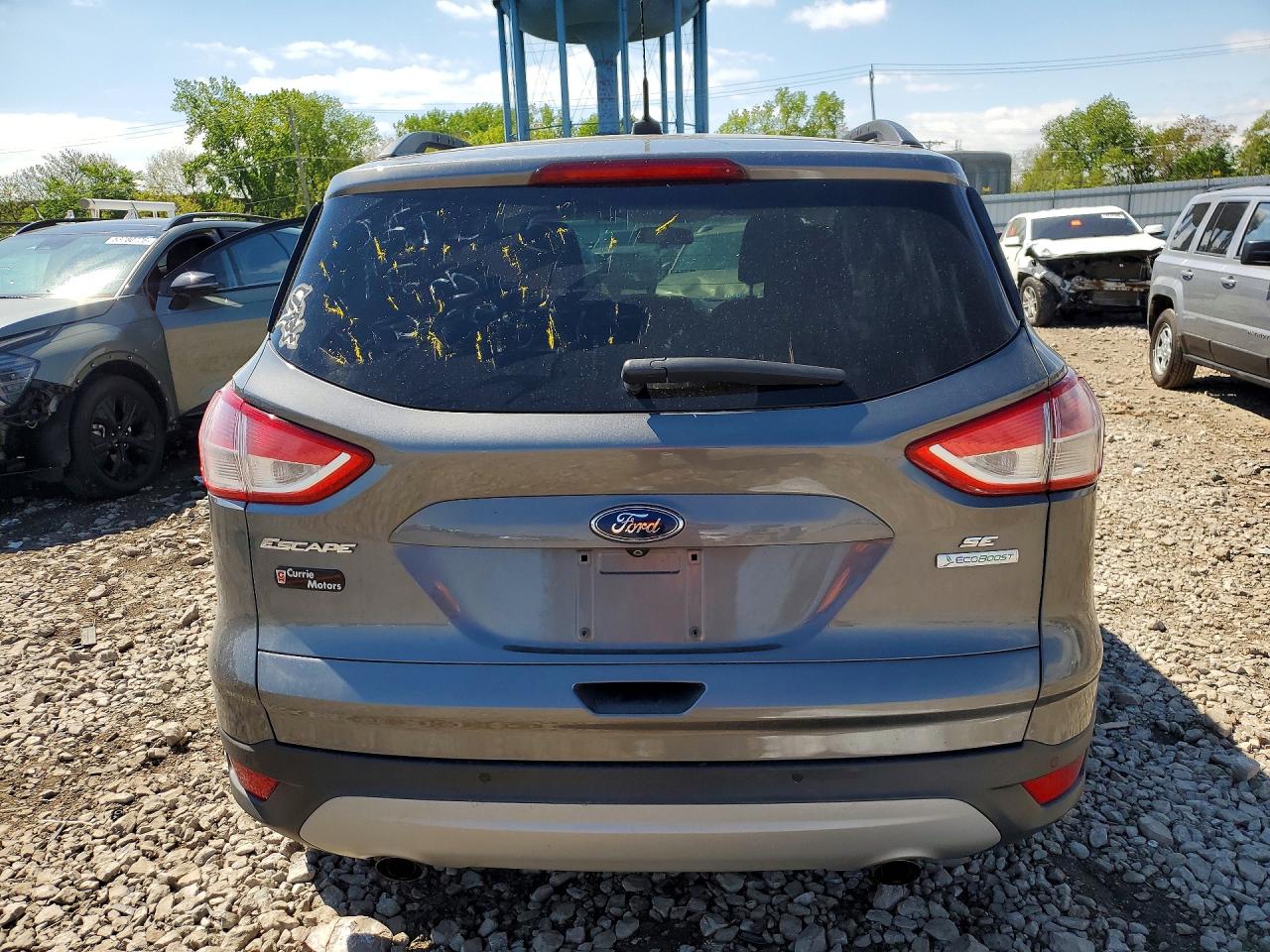 2014 Ford Escape Se Gray vin: 1FMCU0GX2EUC98776