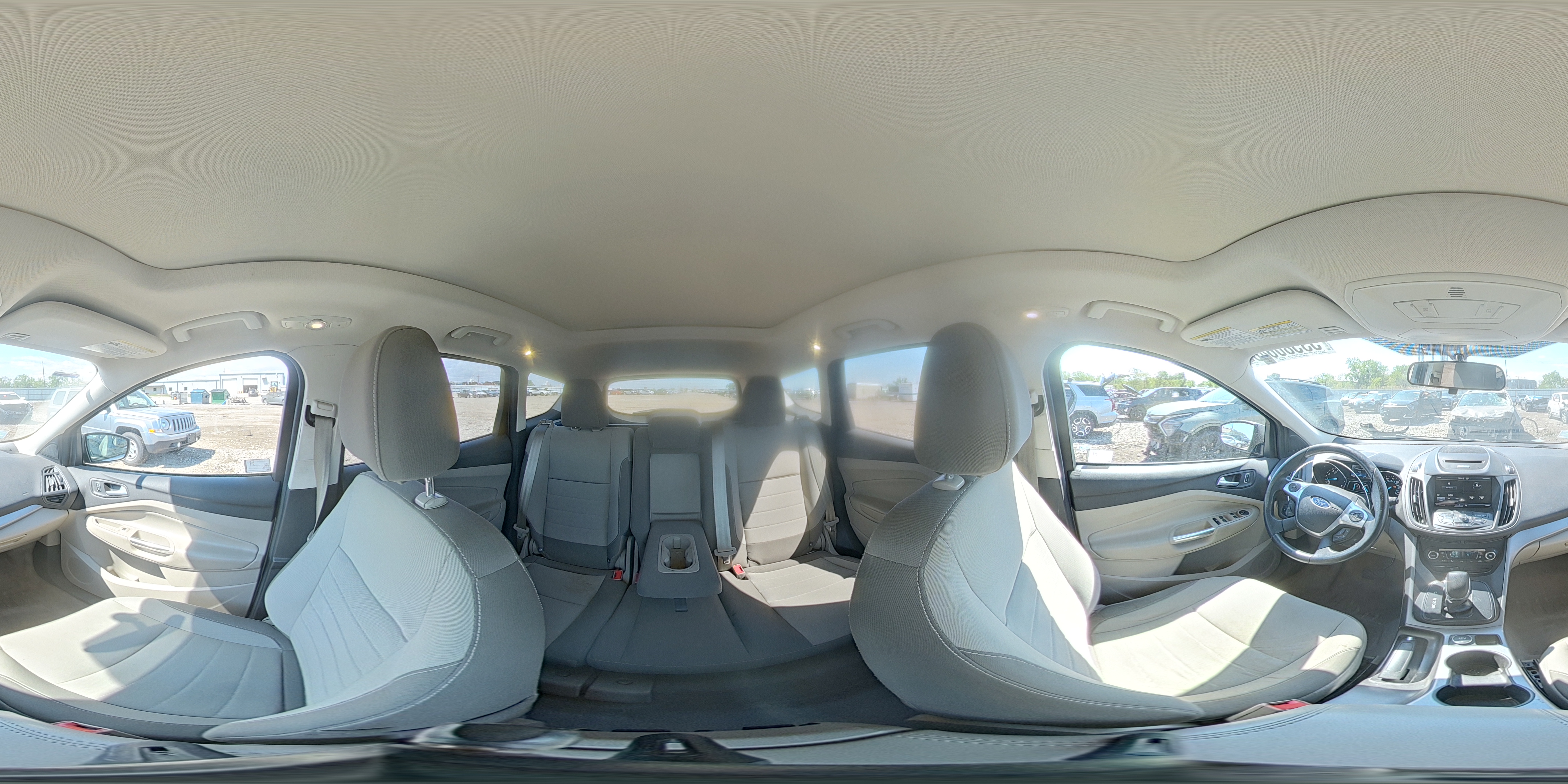 2014 Ford Escape Se Gray vin: 1FMCU0GX2EUC98776