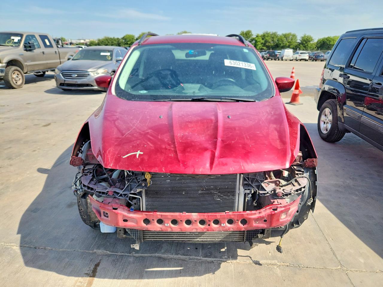 2014 Ford Escape Se Red vin: 1FMCU0GX2EUD08402