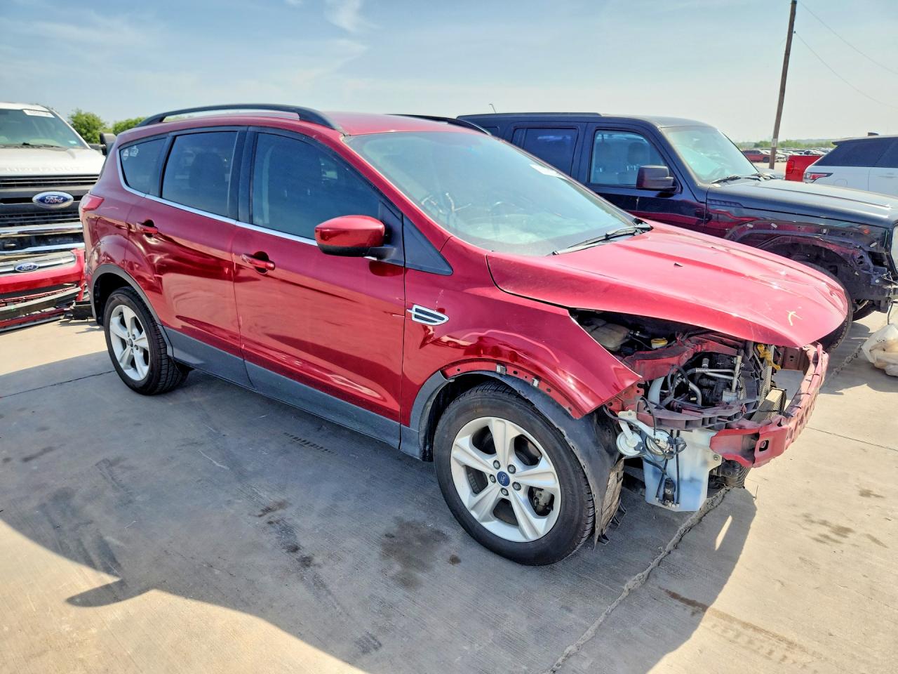 2014 Ford Escape Se Red vin: 1FMCU0GX2EUD08402