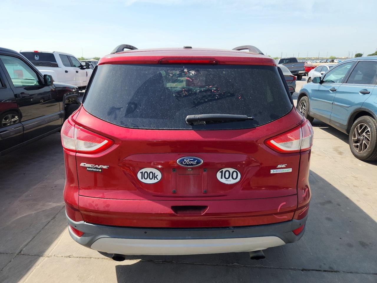 2014 Ford Escape Se Red vin: 1FMCU0GX2EUD08402