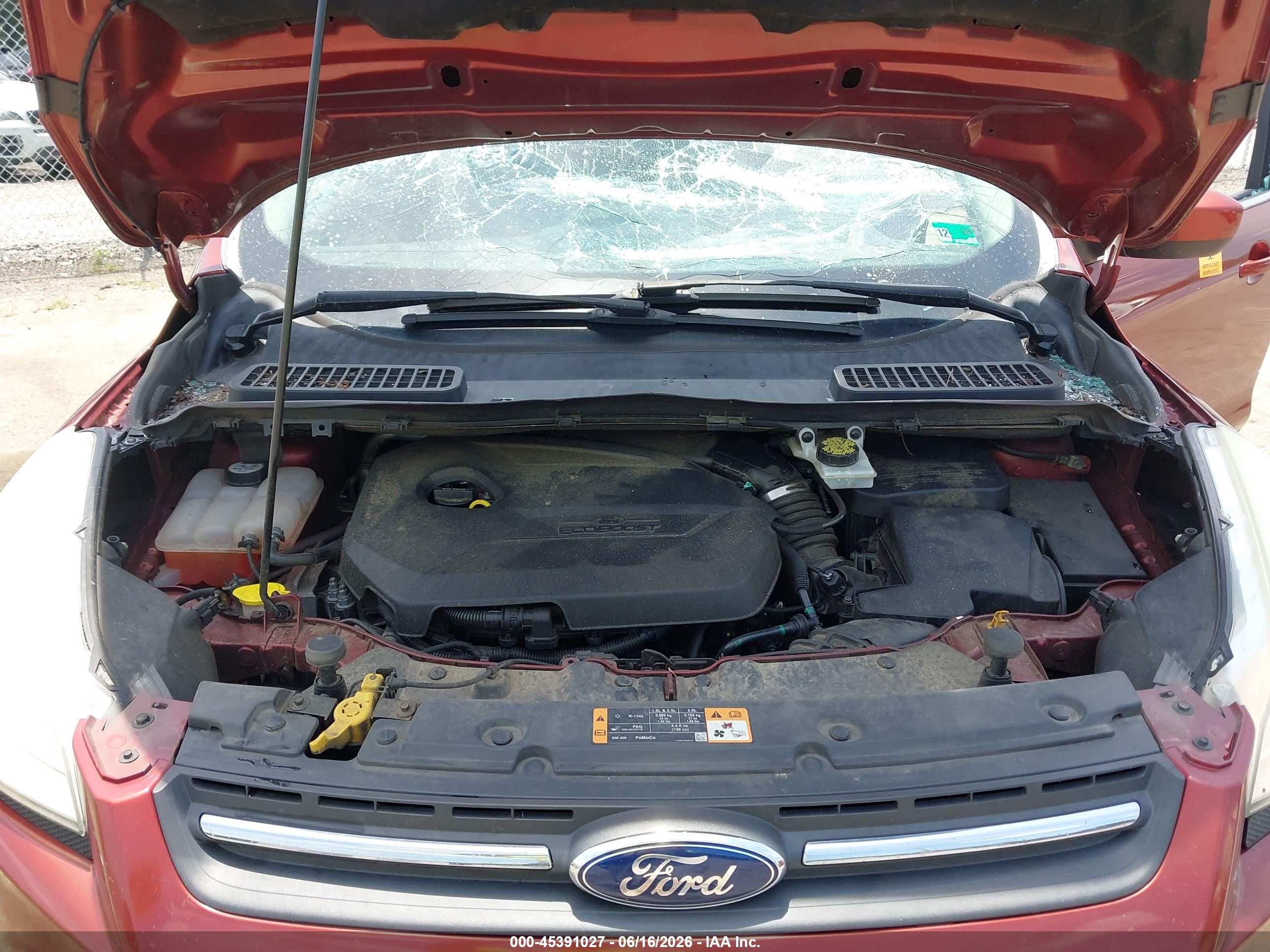 2014 Ford Escape Se Red vin: 1FMCU0GX2EUD10277
