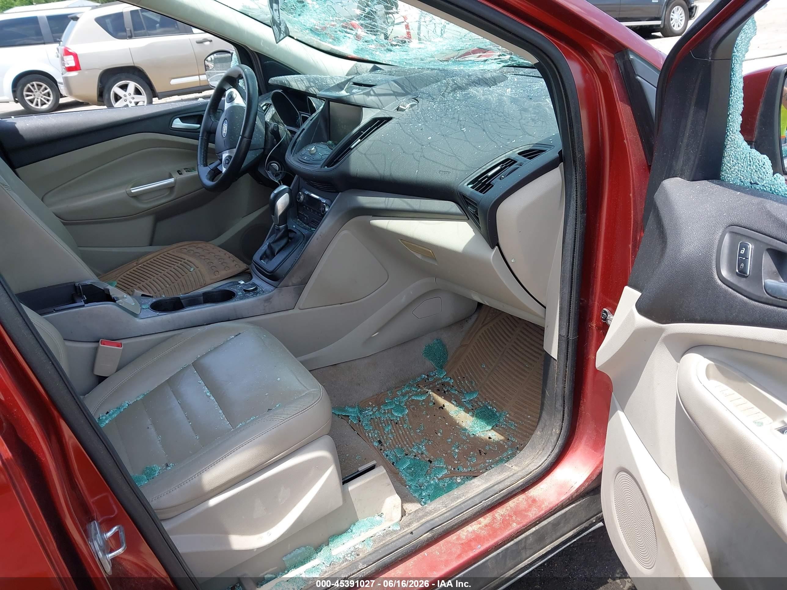 2014 Ford Escape Se Red vin: 1FMCU0GX2EUD10277