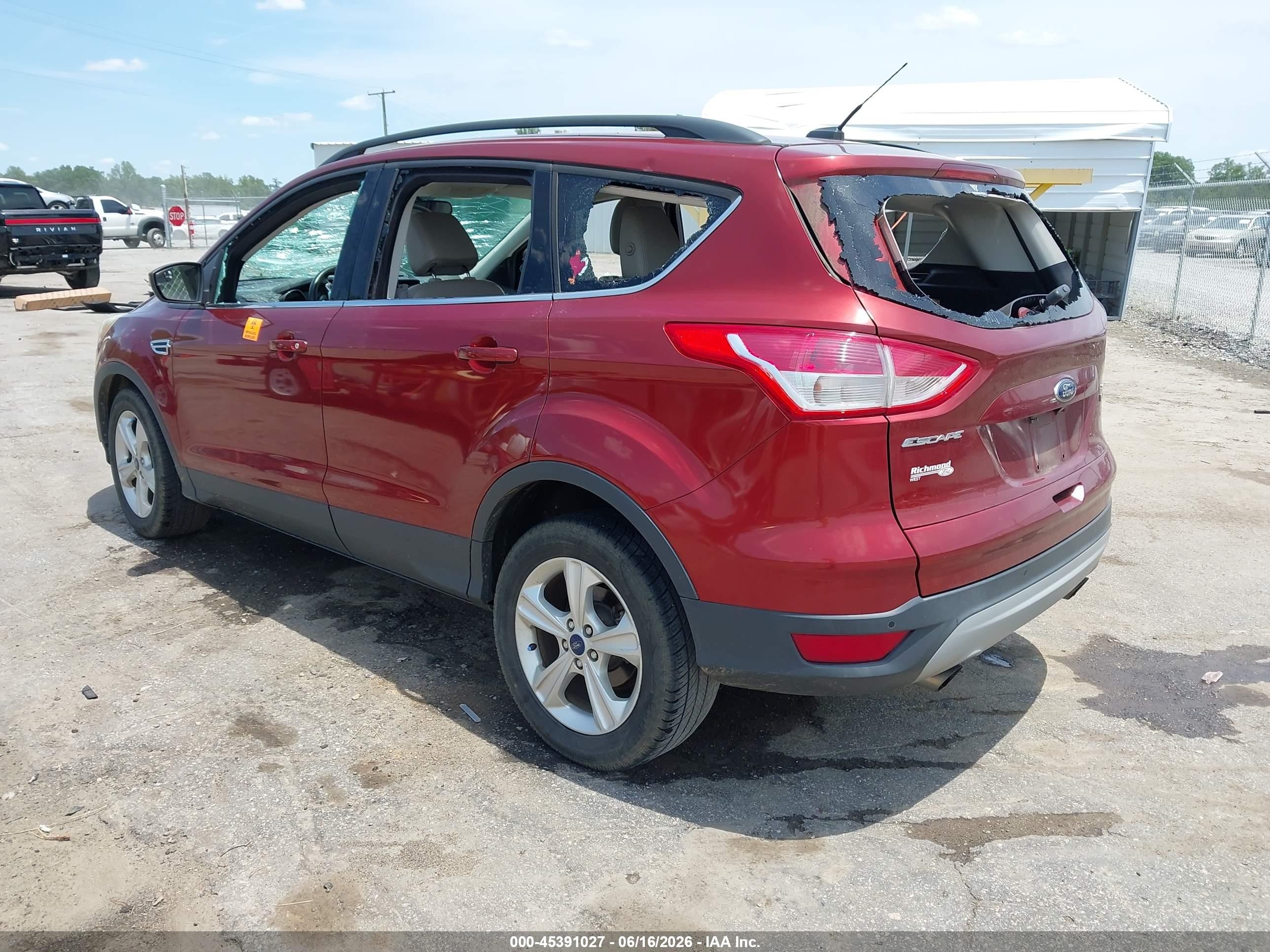 2014 Ford Escape Se Red vin: 1FMCU0GX2EUD10277