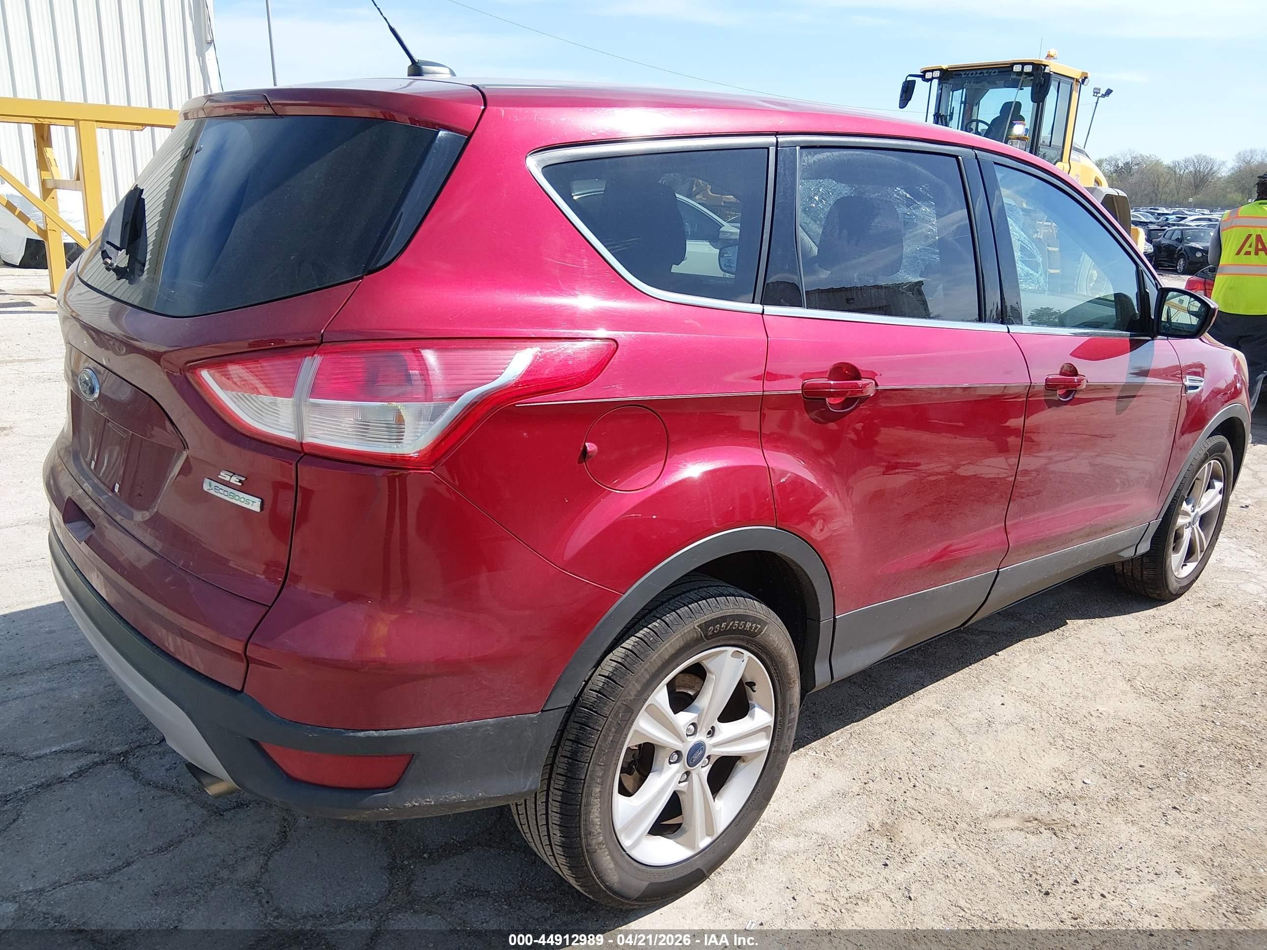 2014 Ford Escape Se Red vin: 1FMCU0GX2EUD24020