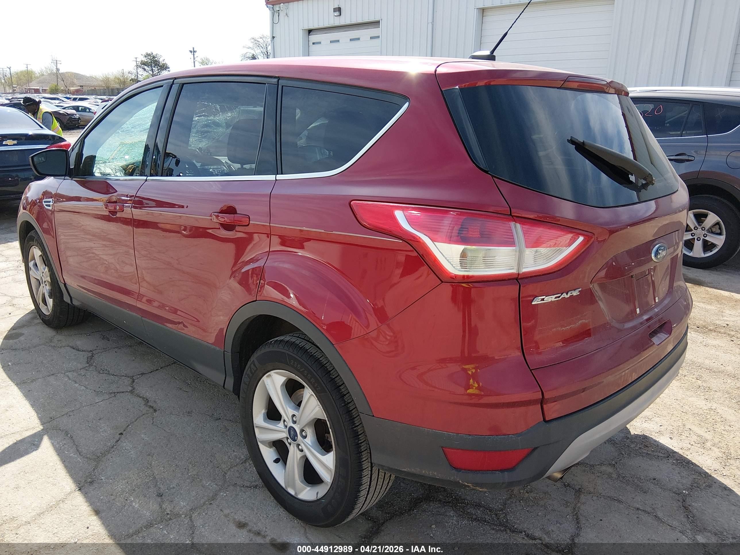 2014 Ford Escape Se Red vin: 1FMCU0GX2EUD24020