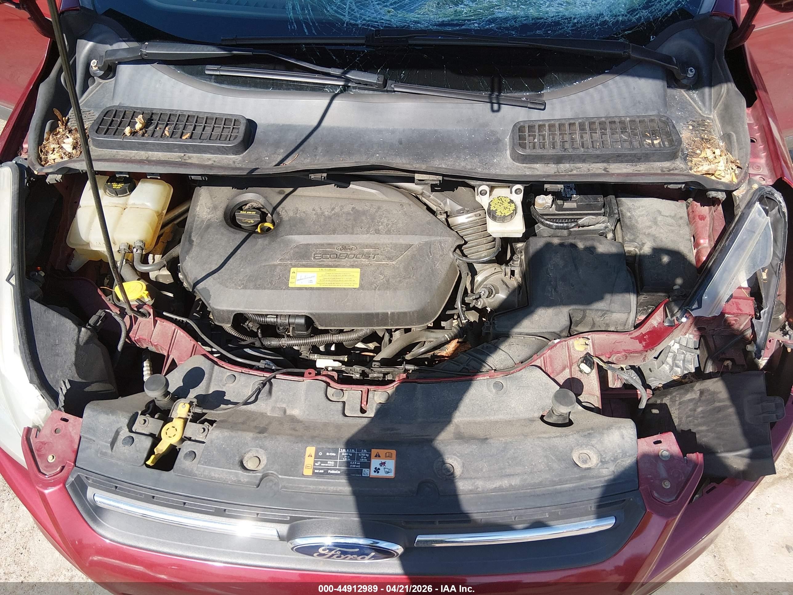 2014 Ford Escape Se Red vin: 1FMCU0GX2EUD24020