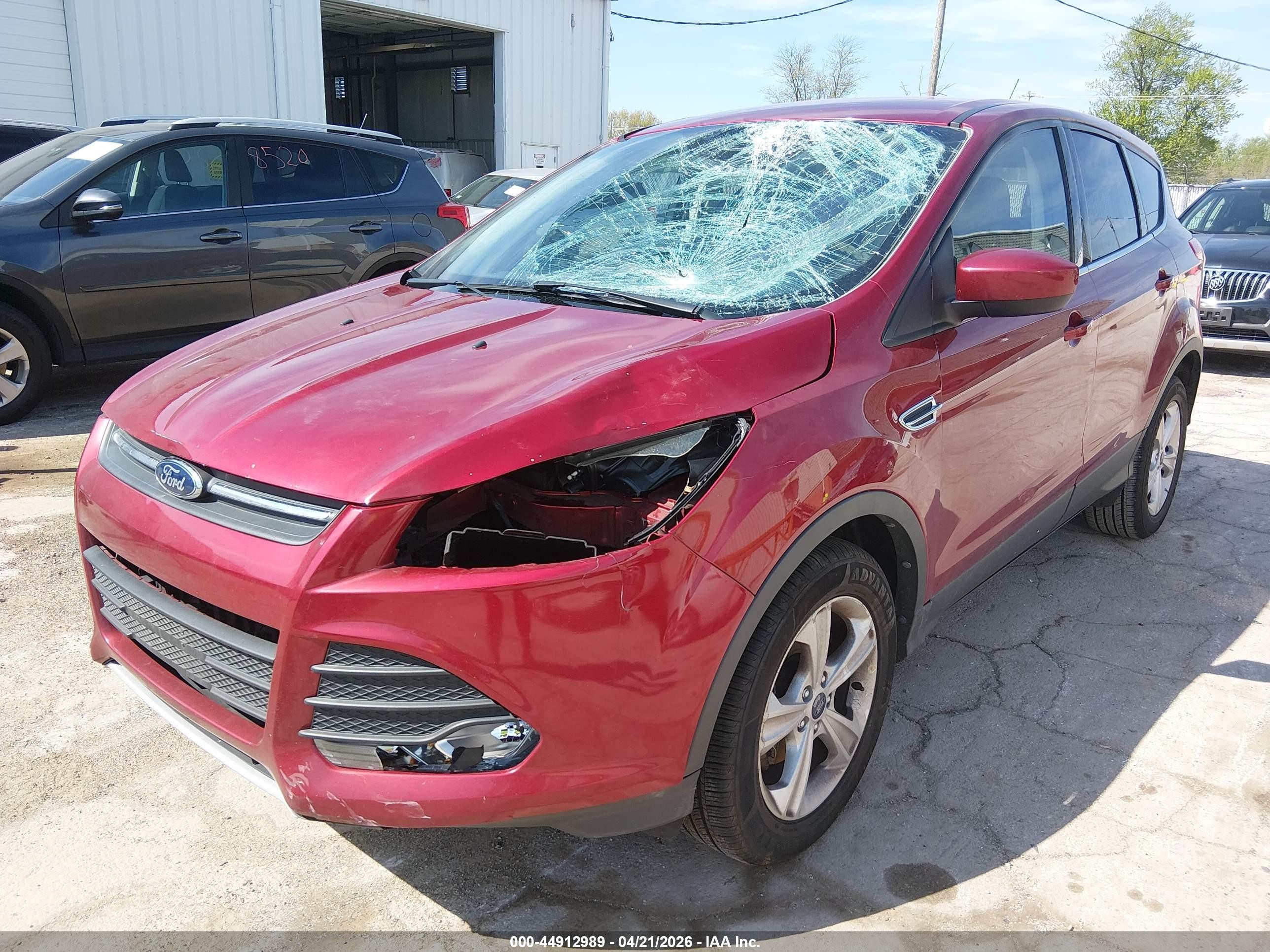 2014 Ford Escape Se Red vin: 1FMCU0GX2EUD24020