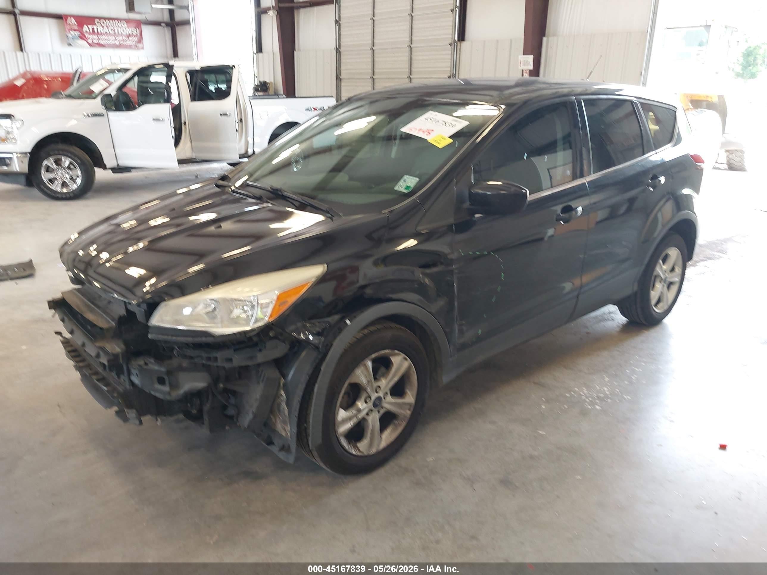 2014 Ford Escape Se Black vin: 1FMCU0GX2EUD29461