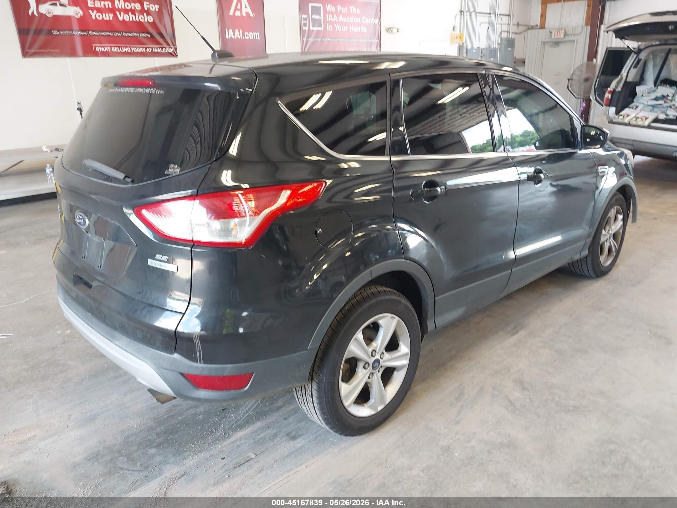 2014 Ford Escape Se Black vin: 1FMCU0GX2EUD29461