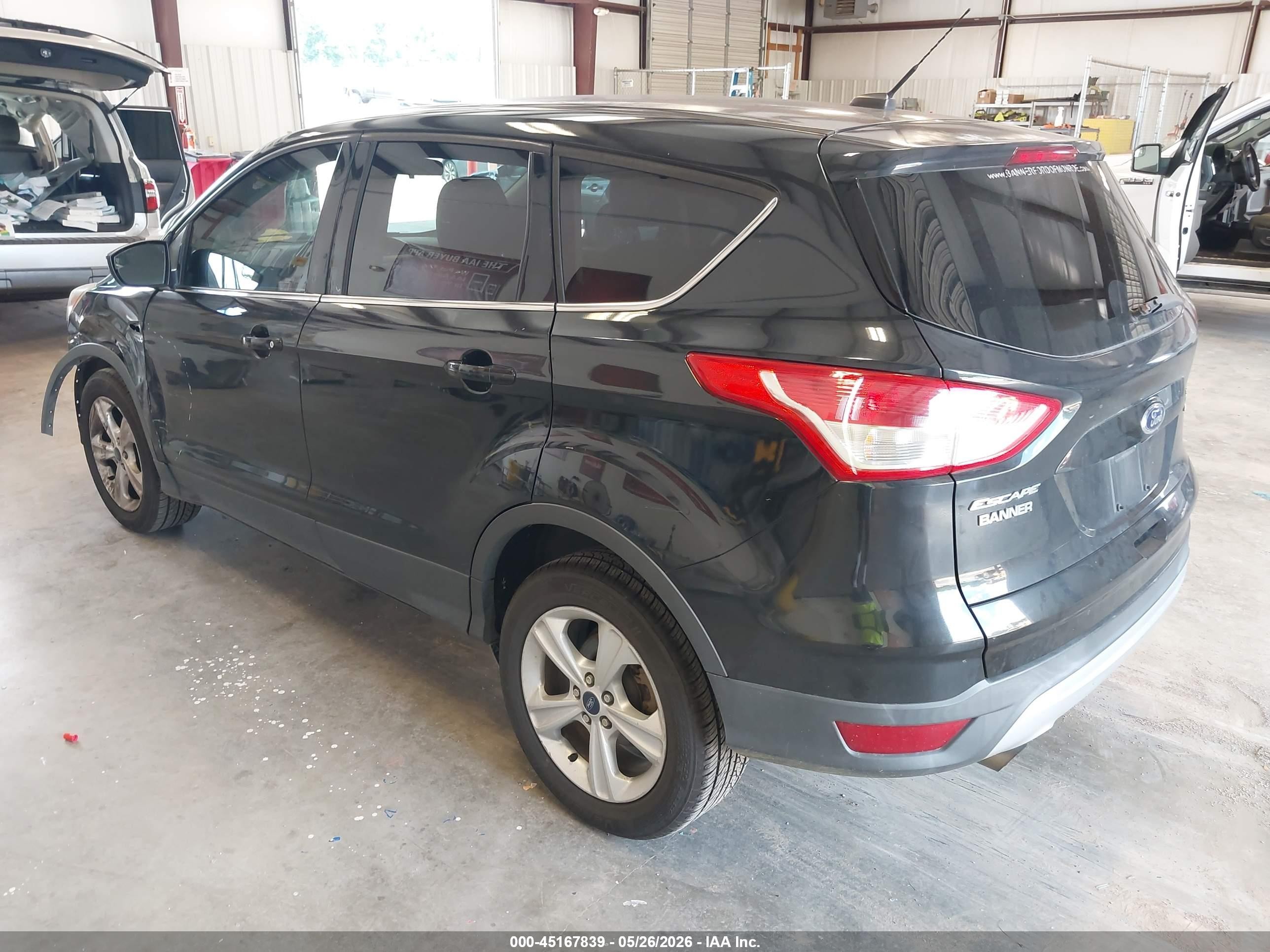 2014 Ford Escape Se Black vin: 1FMCU0GX2EUD29461