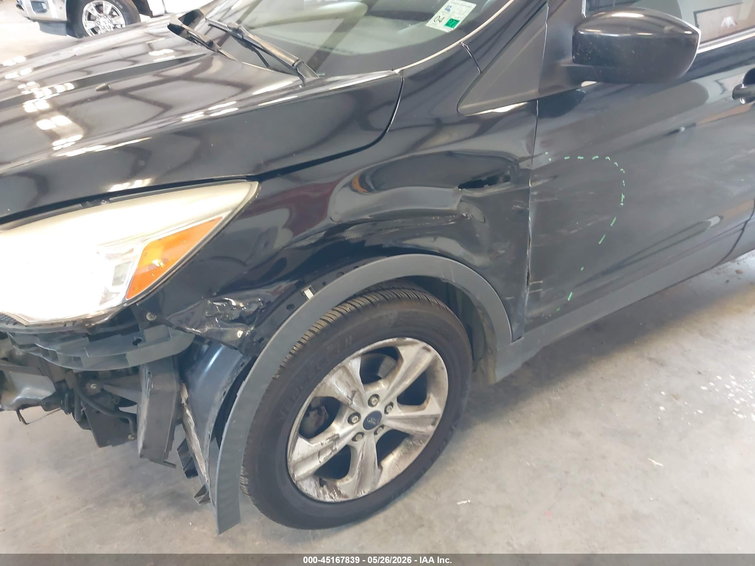 2014 Ford Escape Se Black vin: 1FMCU0GX2EUD29461