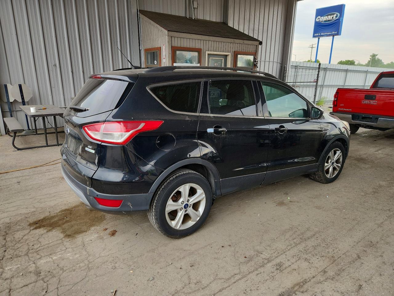 2014 Ford Escape Se Black vin: 1FMCU0GX2EUD29928