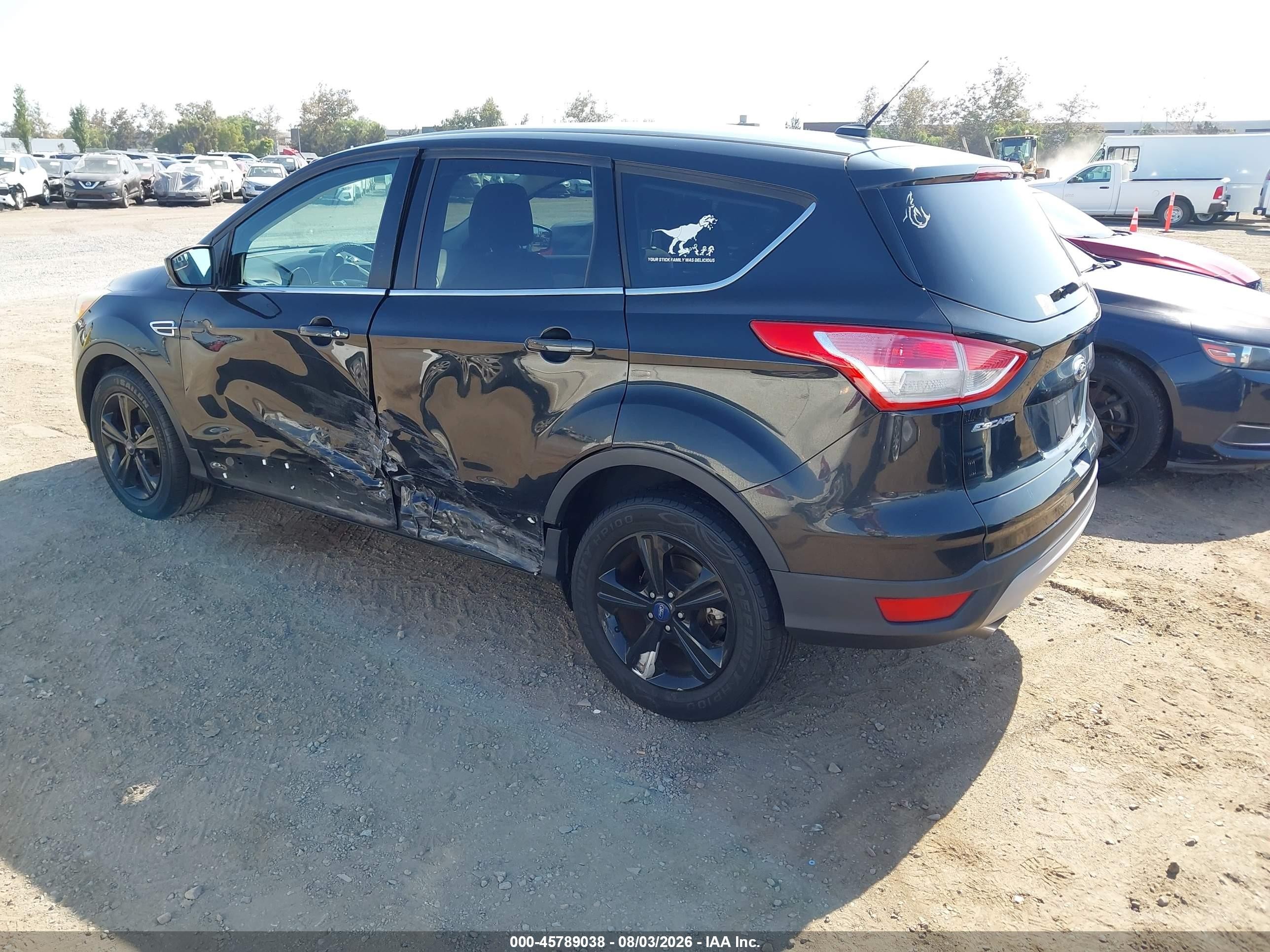 2014 Ford Escape Se Black vin: 1FMCU0GX2EUD65974