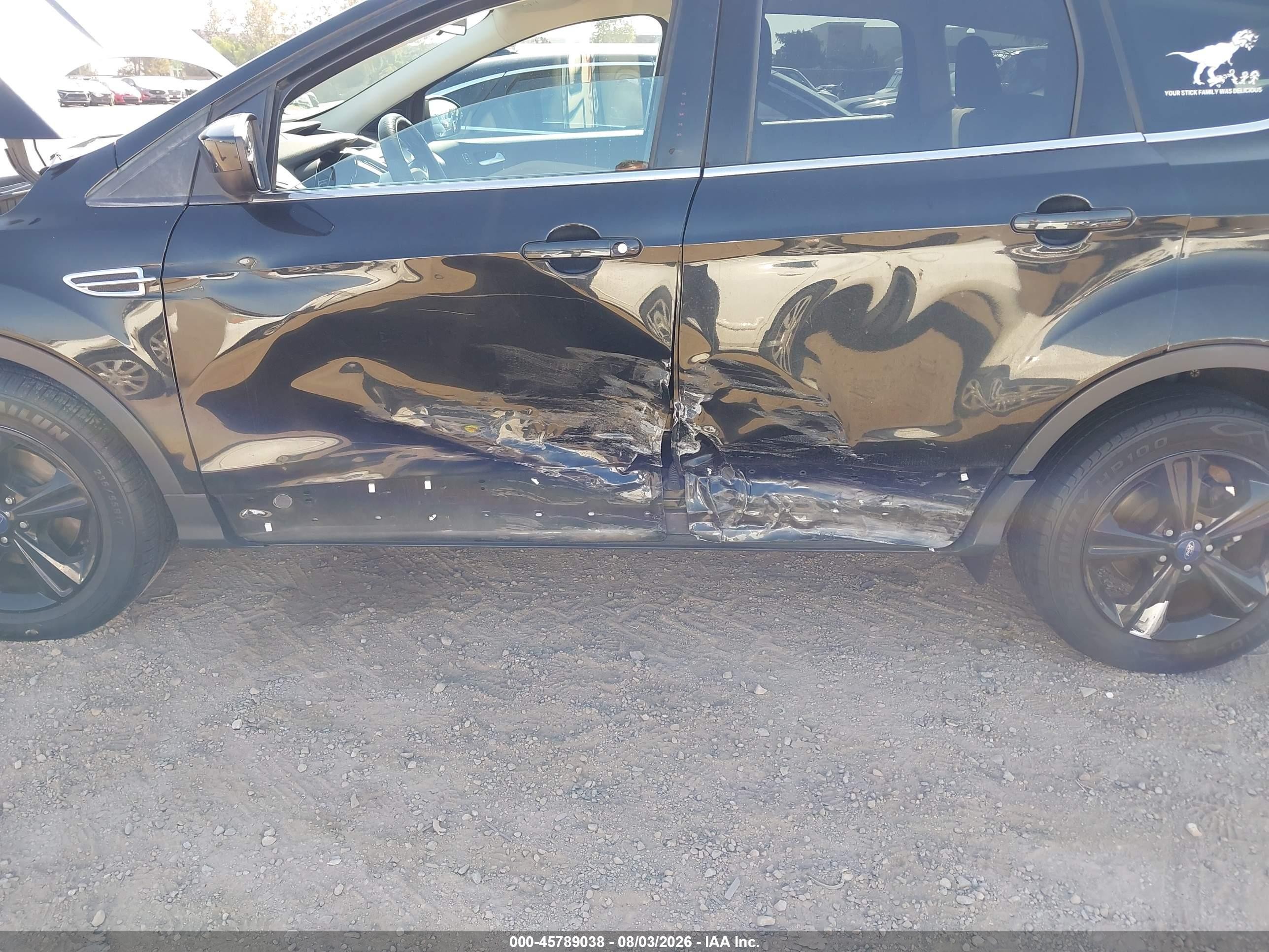 2014 Ford Escape Se Black vin: 1FMCU0GX2EUD65974