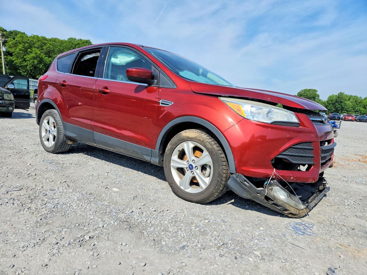 2014 Ford Escape Se Red vin: 1FMCU0GX2EUD70222