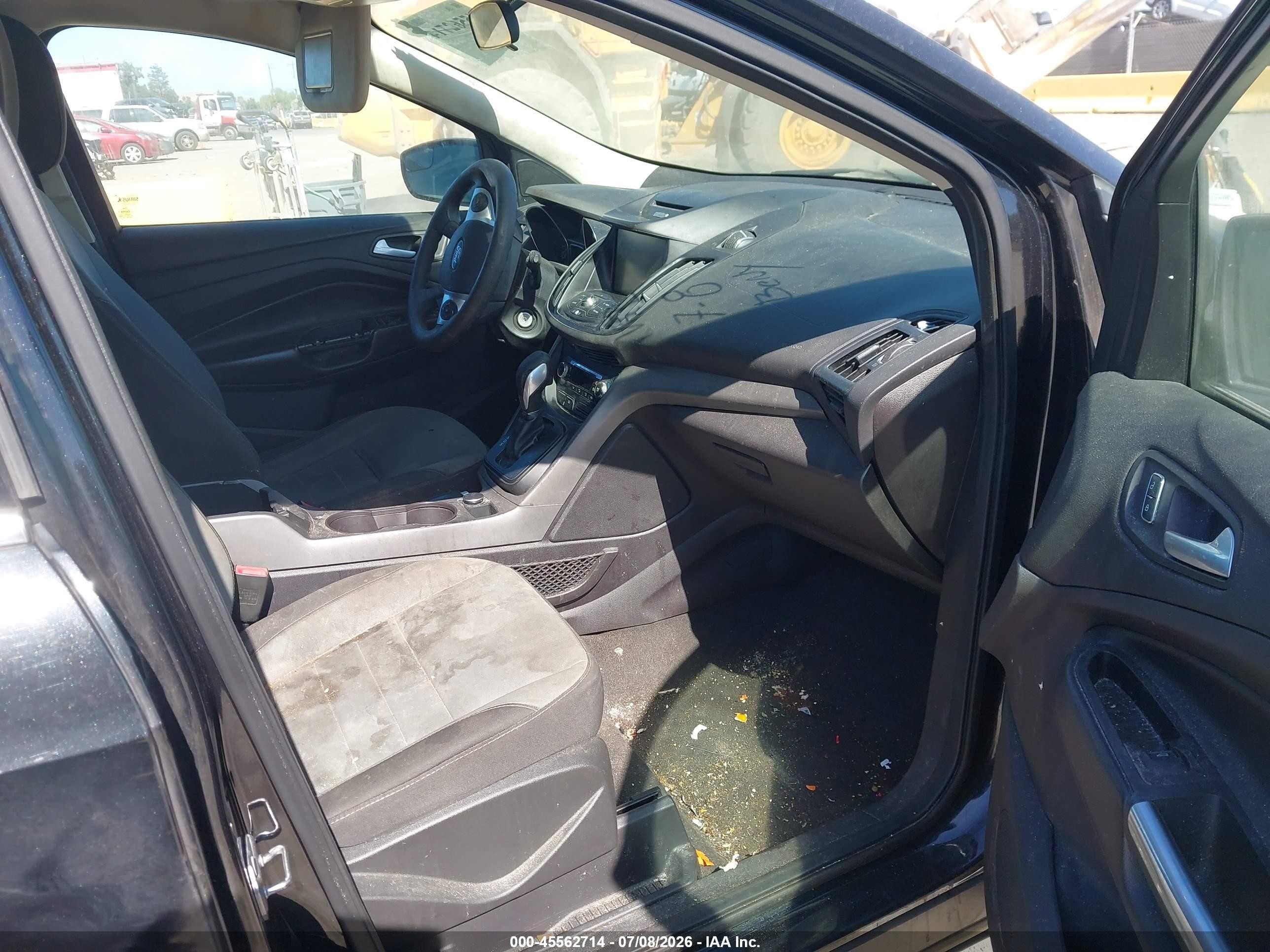 2014 Ford Escape Se Black vin: 1FMCU0GX2EUD76313