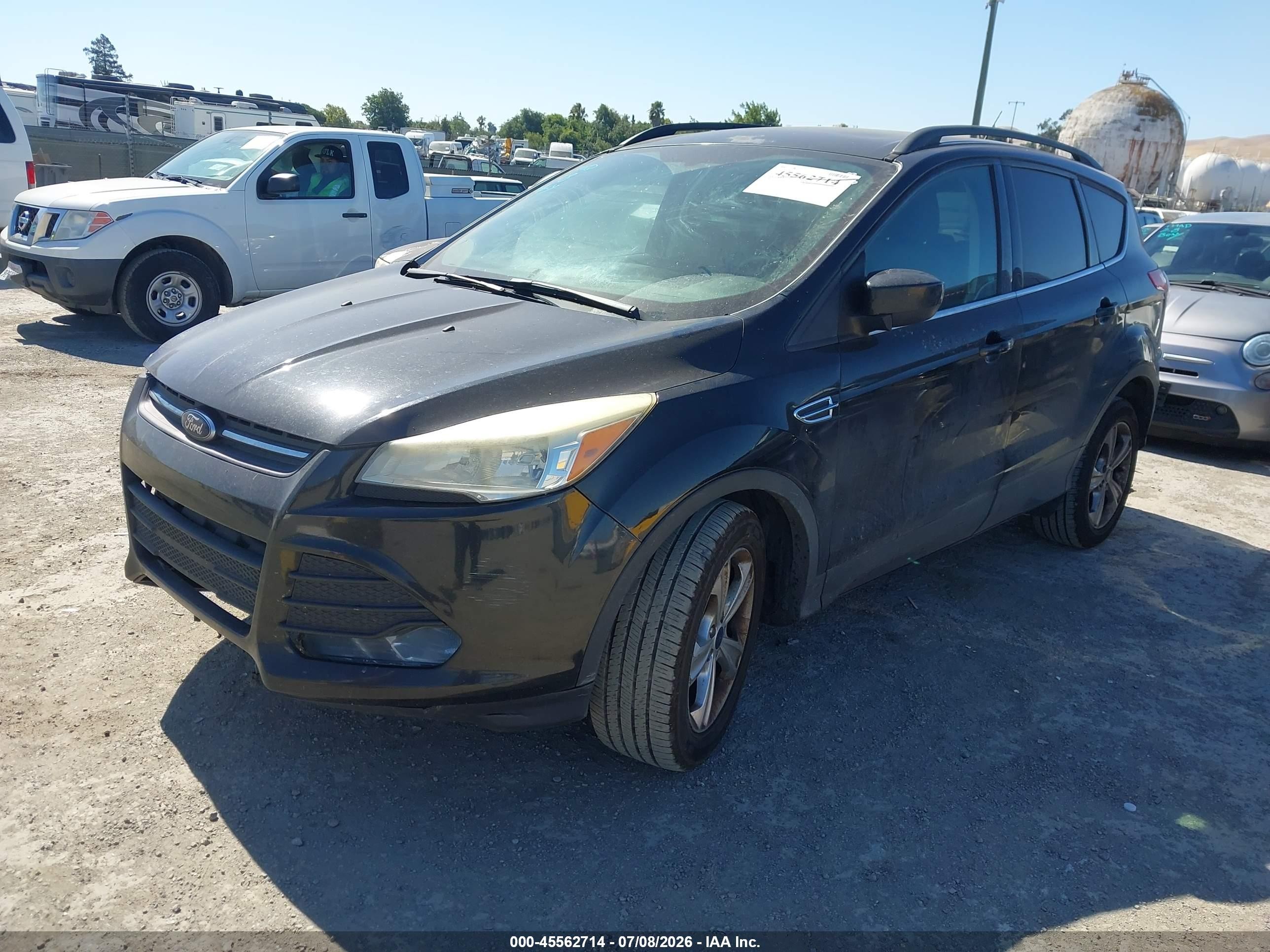 2014 Ford Escape Se Black vin: 1FMCU0GX2EUD76313