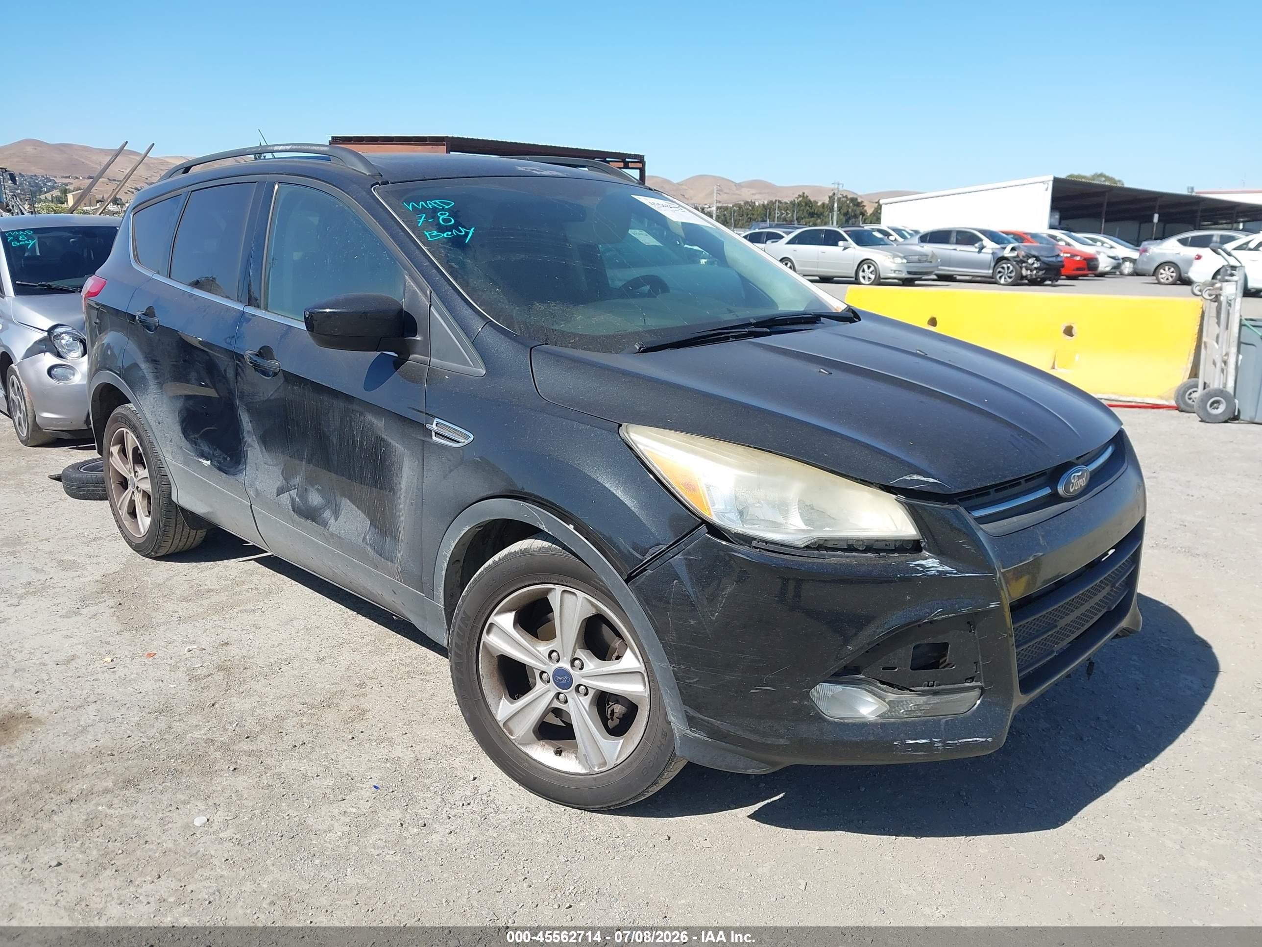 2014 Ford Escape Se Black vin: 1FMCU0GX2EUD76313