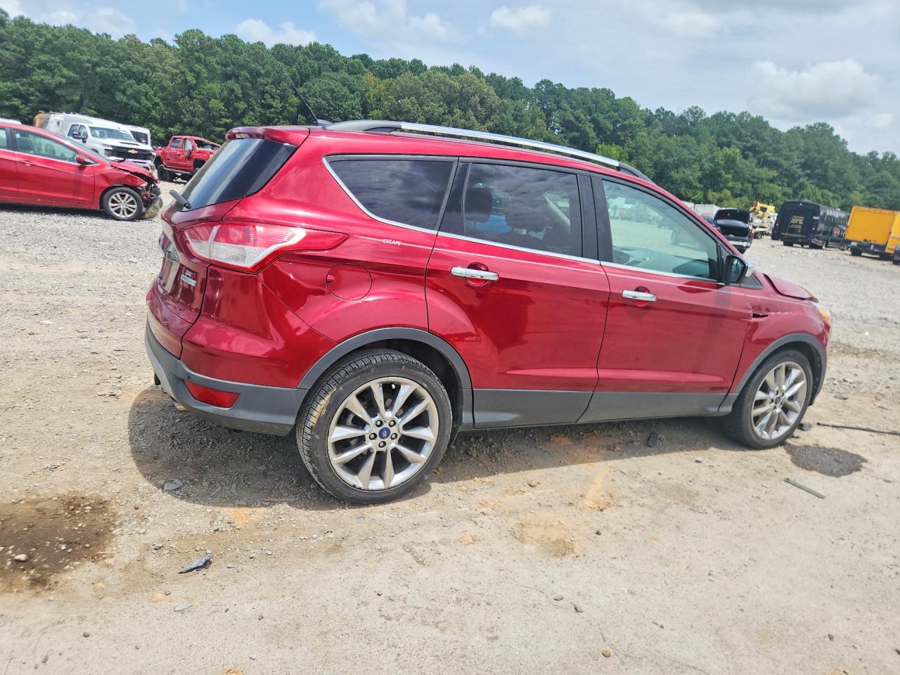 2014 Ford Escape Se Red vin: 1FMCU0GX2EUD80216