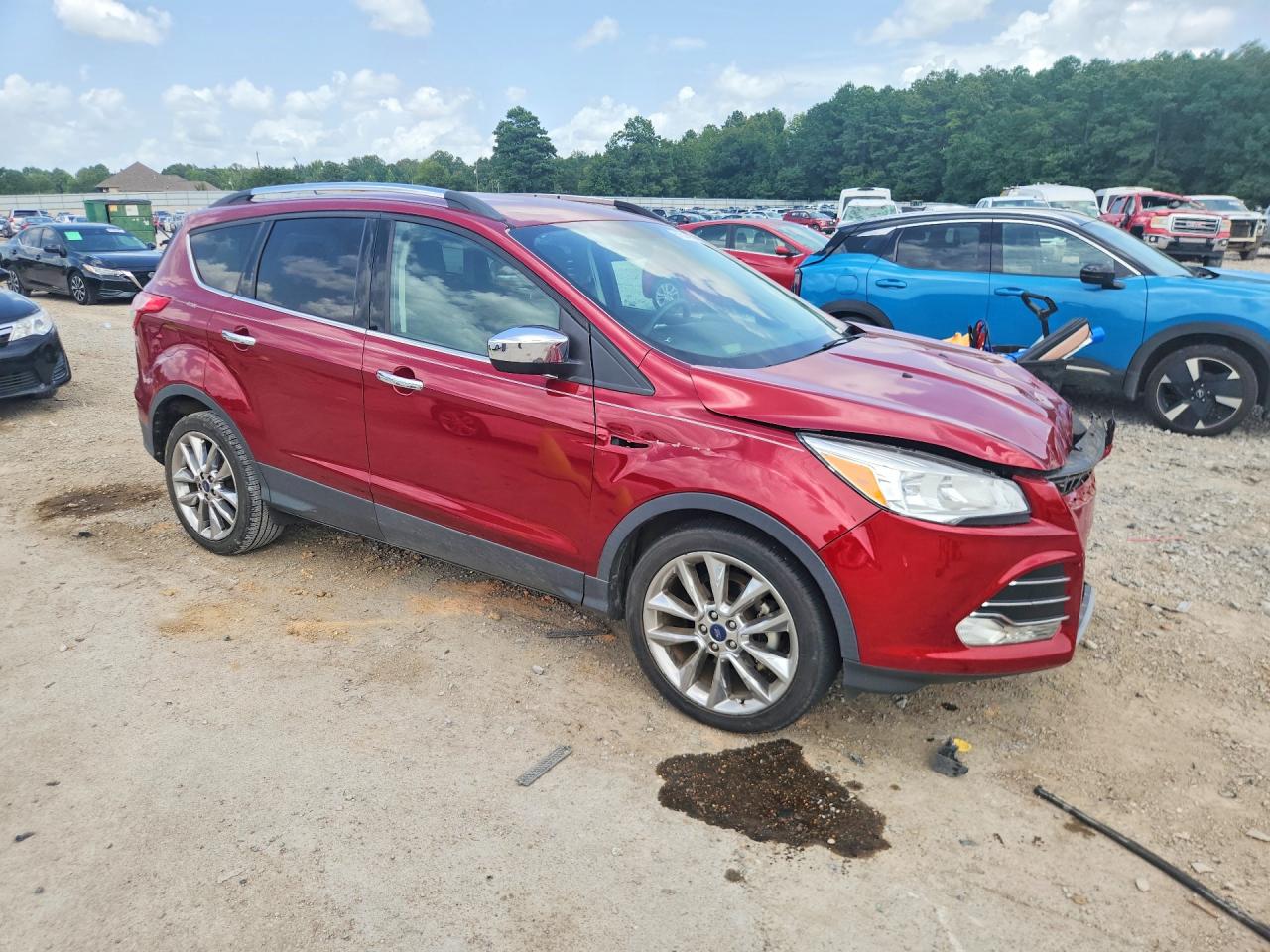 2014 Ford Escape Se Red vin: 1FMCU0GX2EUD80216