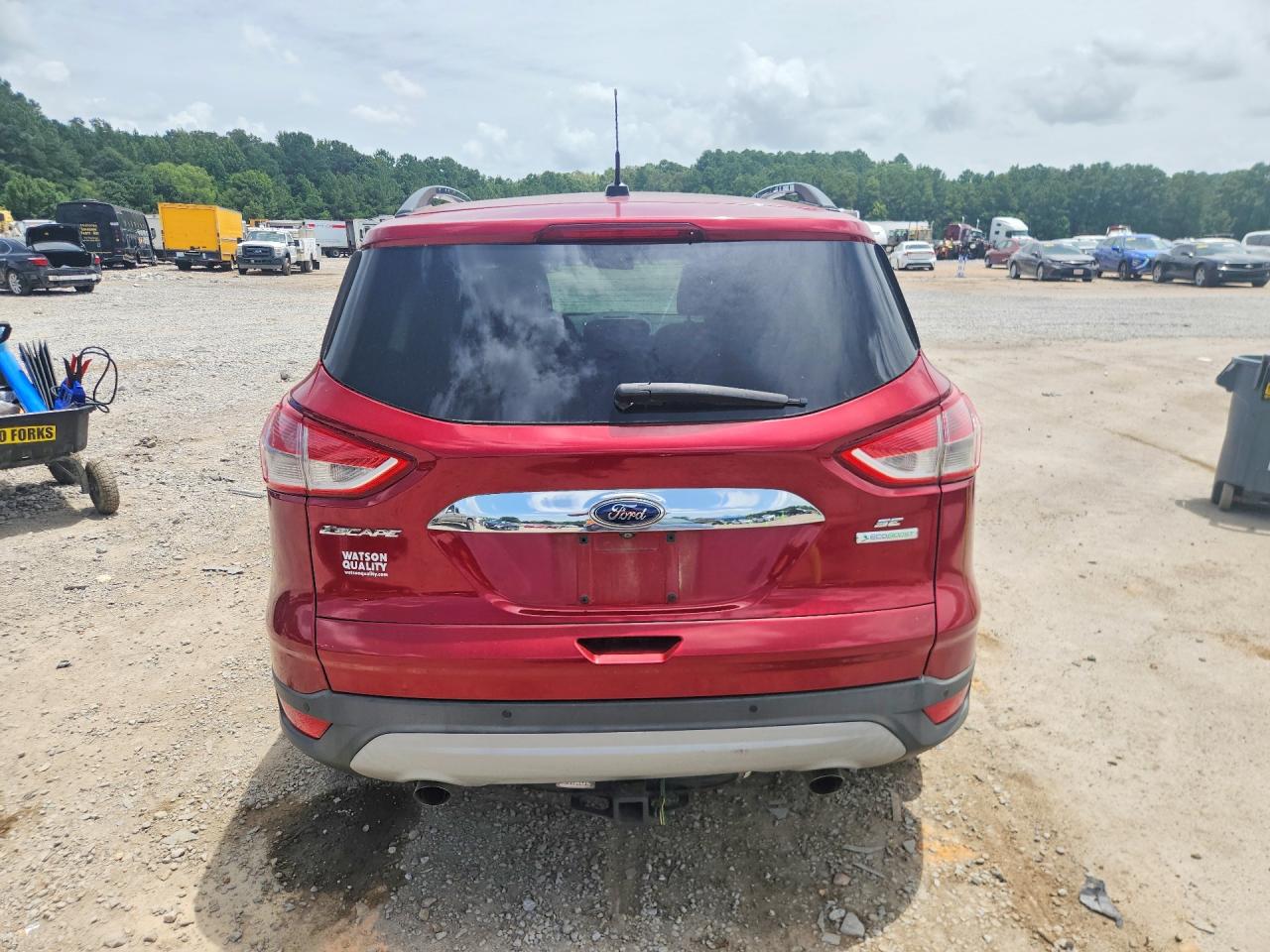 2014 Ford Escape Se Red vin: 1FMCU0GX2EUD80216