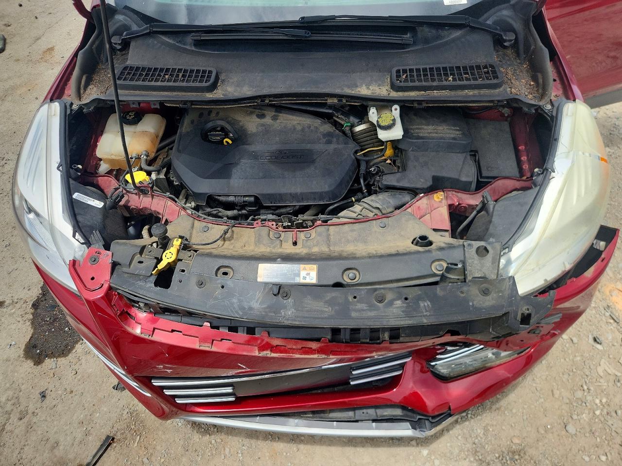 2014 Ford Escape Se Red vin: 1FMCU0GX2EUD80216