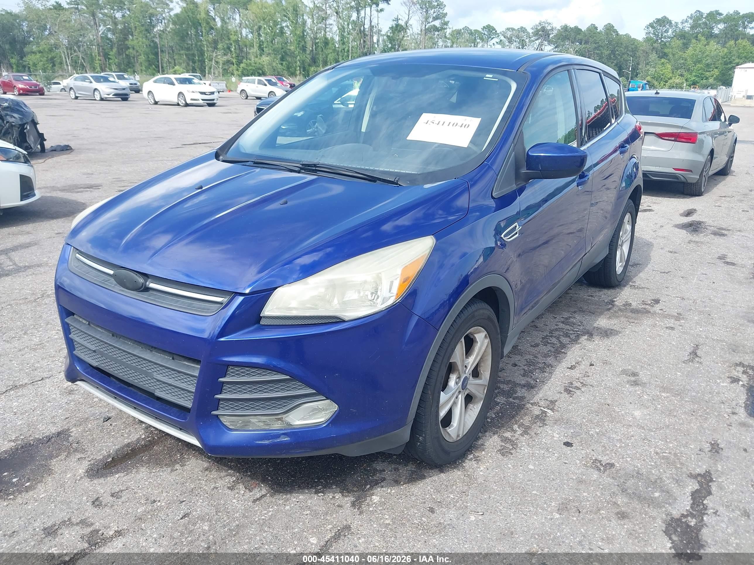 2014 Ford Escape Se Blue vin: 1FMCU0GX2EUE12520