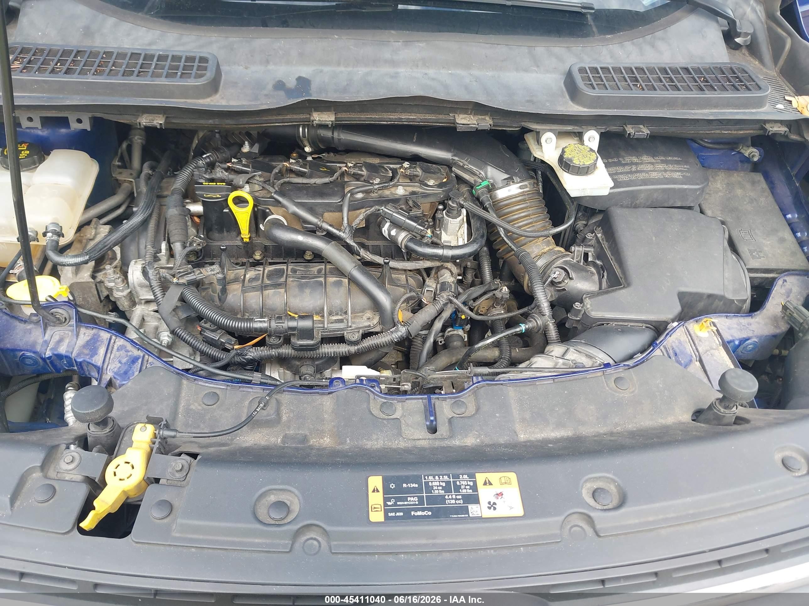 2014 Ford Escape Se Blue vin: 1FMCU0GX2EUE12520