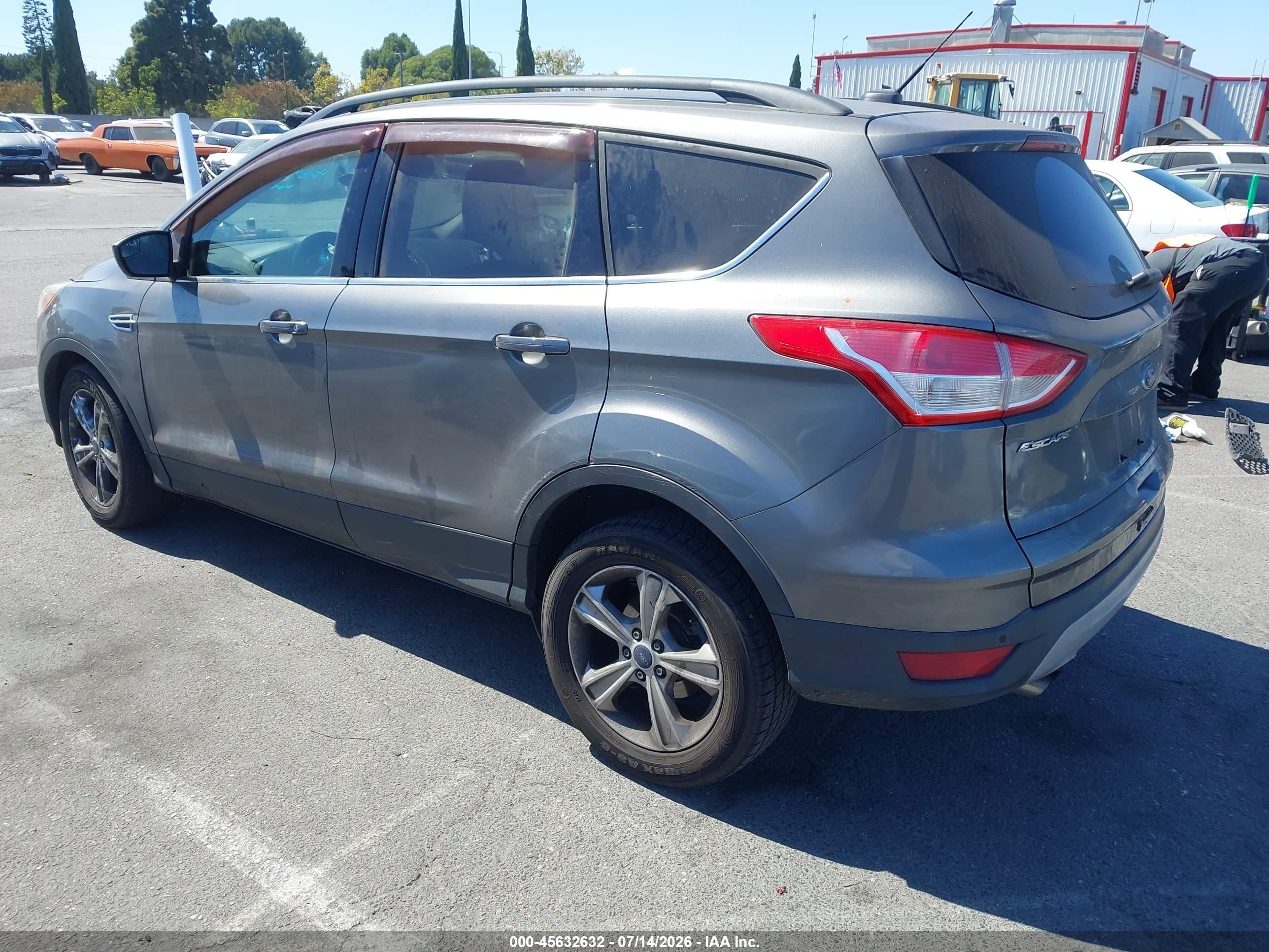 2014 Ford Escape Se Gray vin: 1FMCU0GX2EUE25798