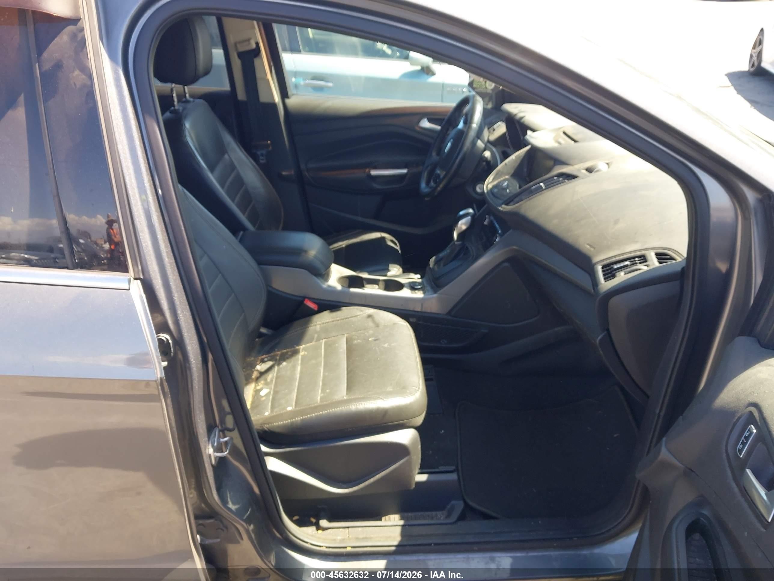 2014 Ford Escape Se Gray vin: 1FMCU0GX2EUE25798
