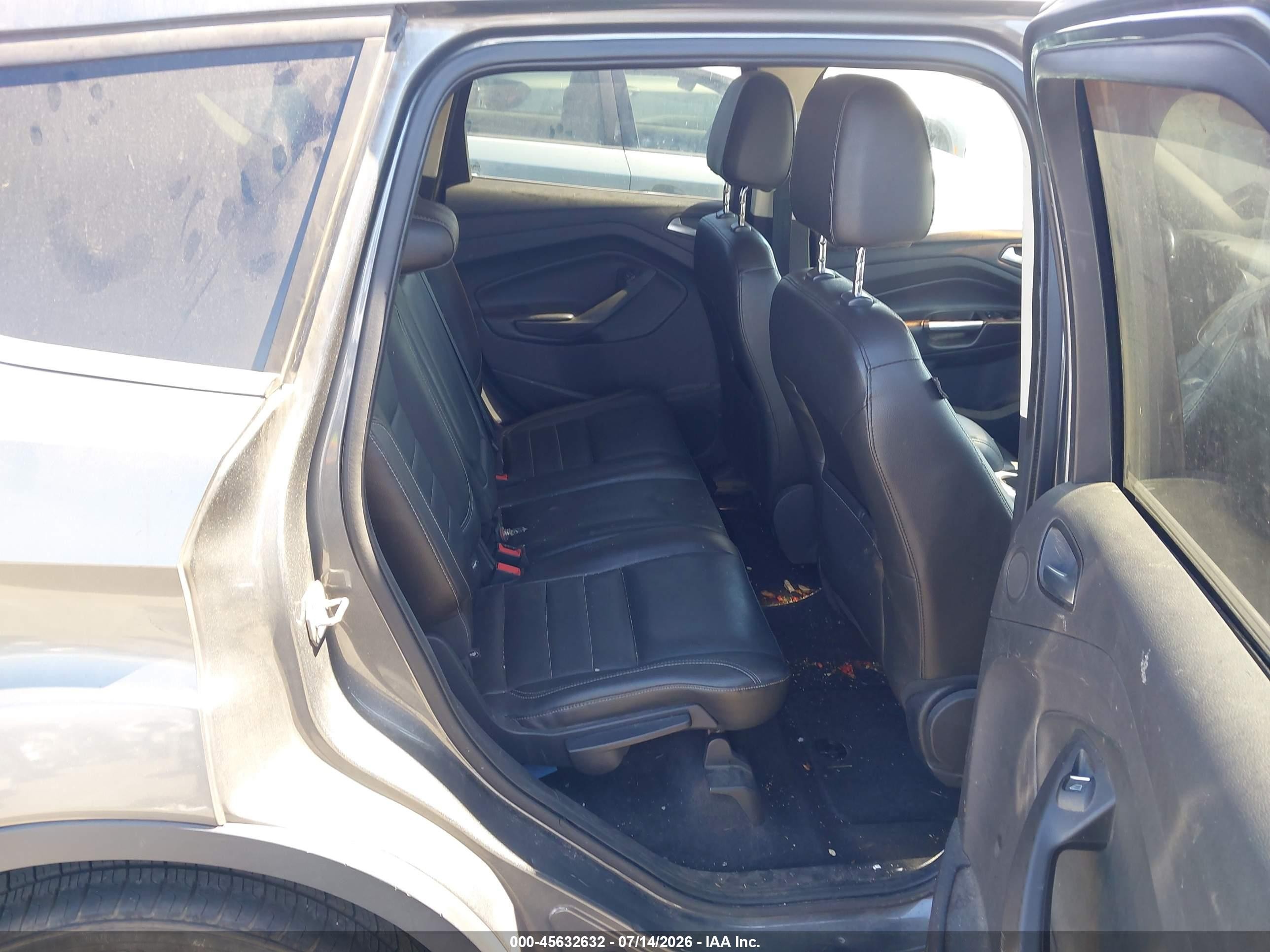 2014 Ford Escape Se Gray vin: 1FMCU0GX2EUE25798