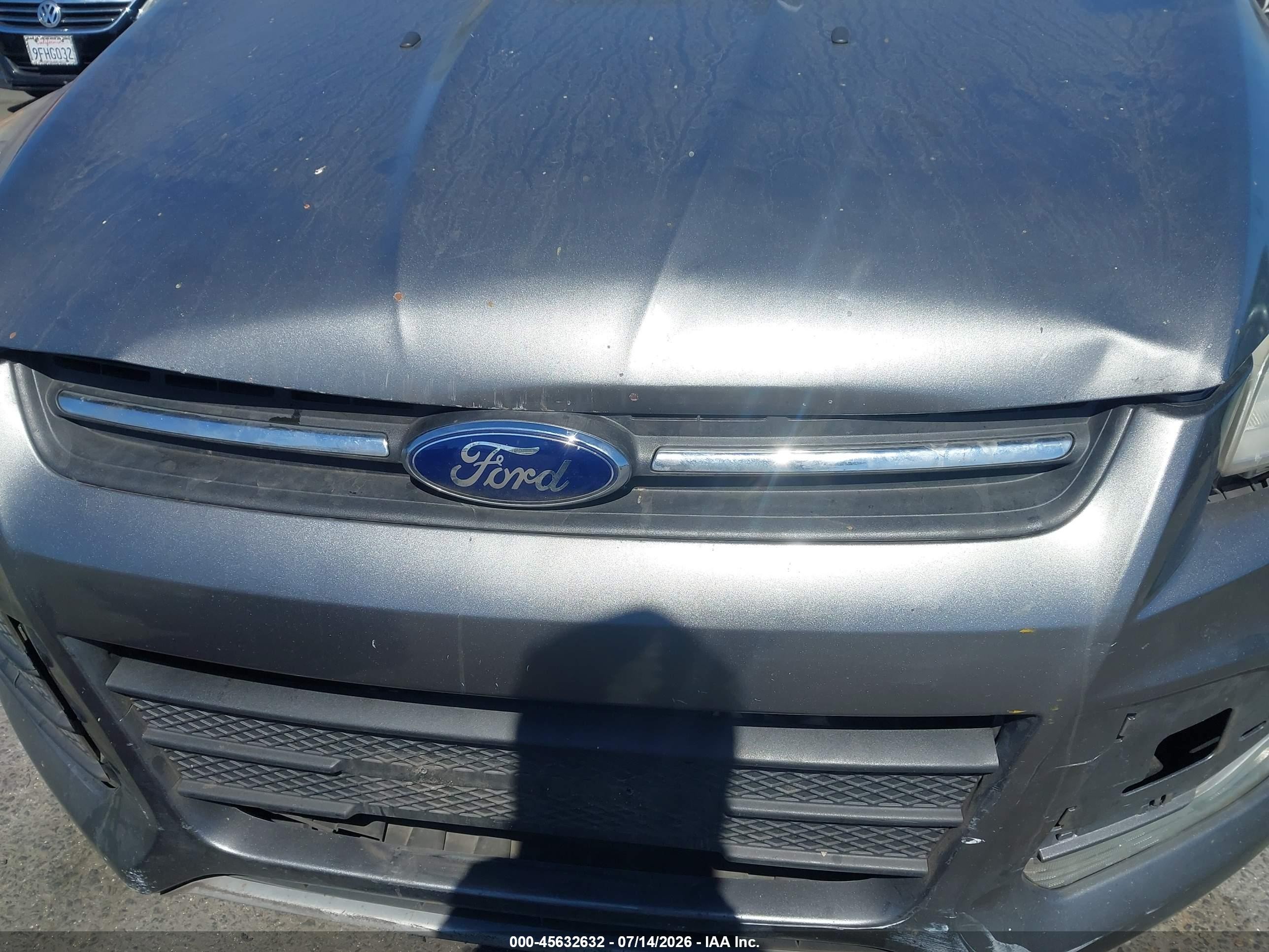 2014 Ford Escape Se Gray vin: 1FMCU0GX2EUE25798