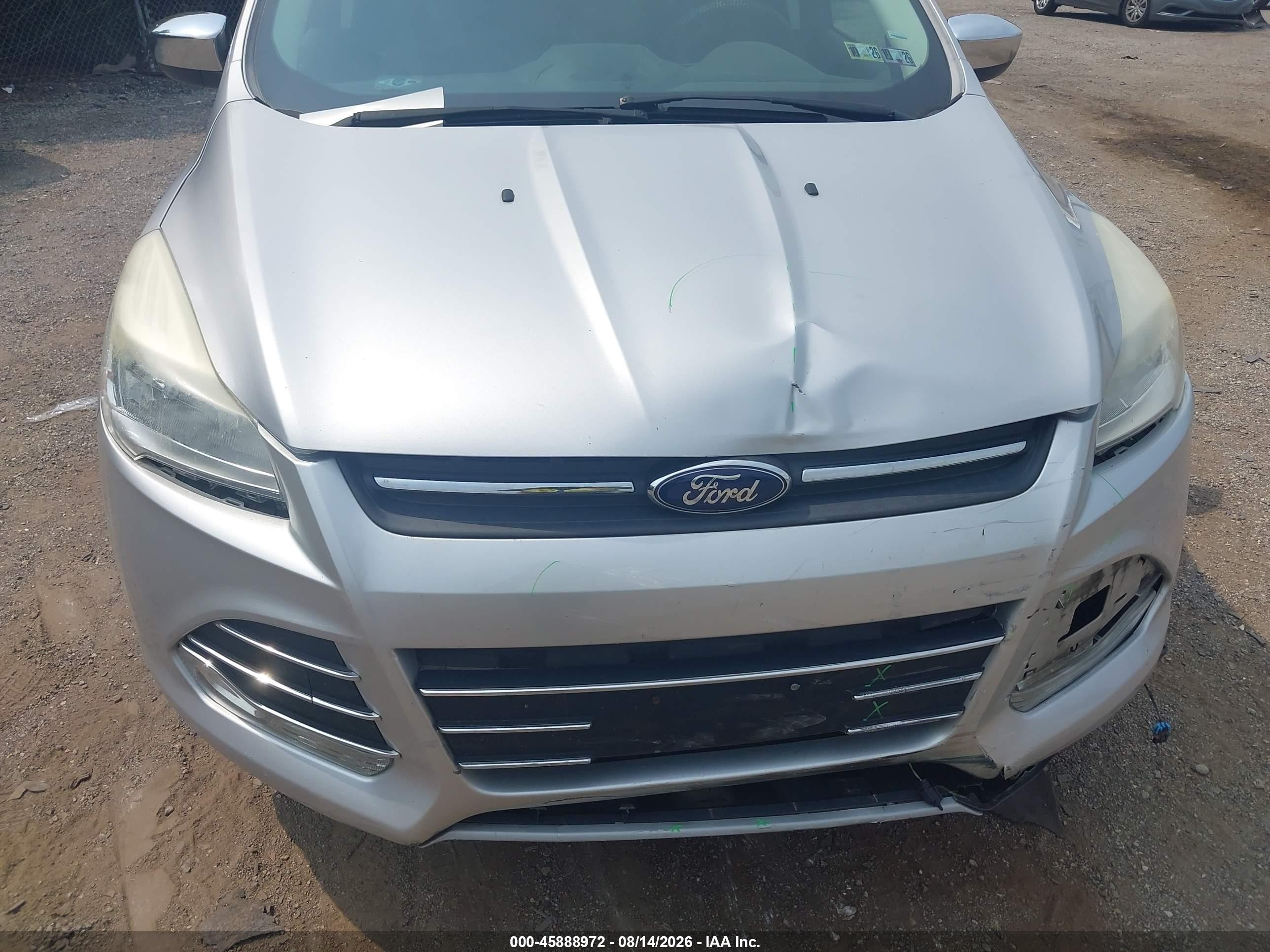 2015 Ford Escape Se Серебряный vin: 1FMCU0GX2FUA35642