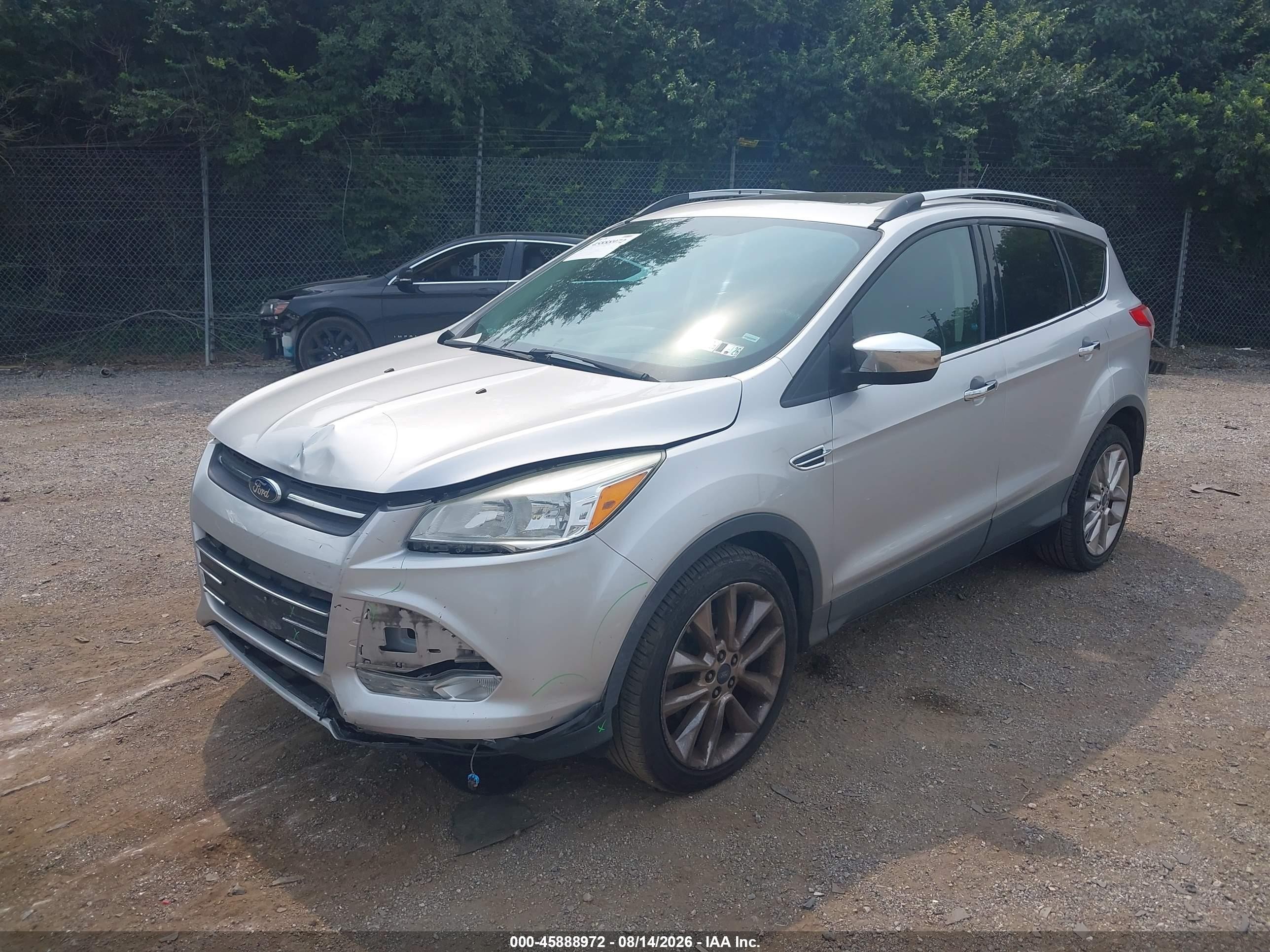2015 Ford Escape Se Серебряный vin: 1FMCU0GX2FUA35642