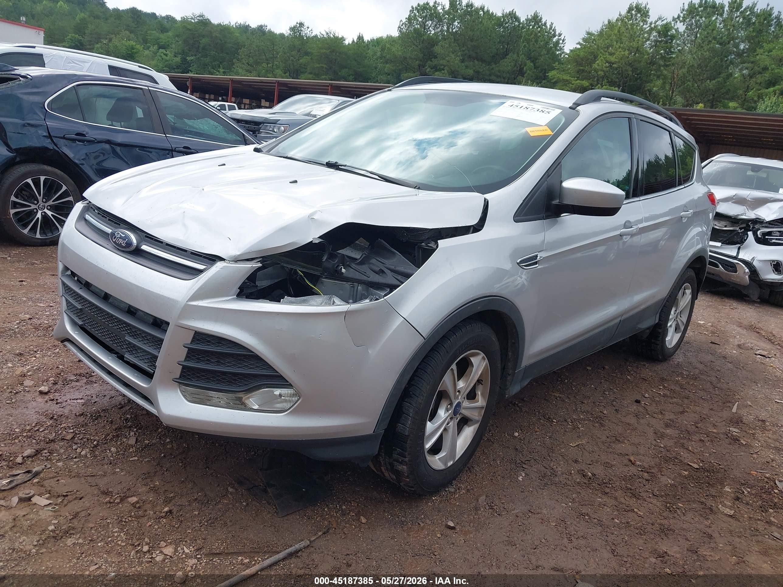 2015 Ford Escape Se Silver vin: 1FMCU0GX2FUA56930