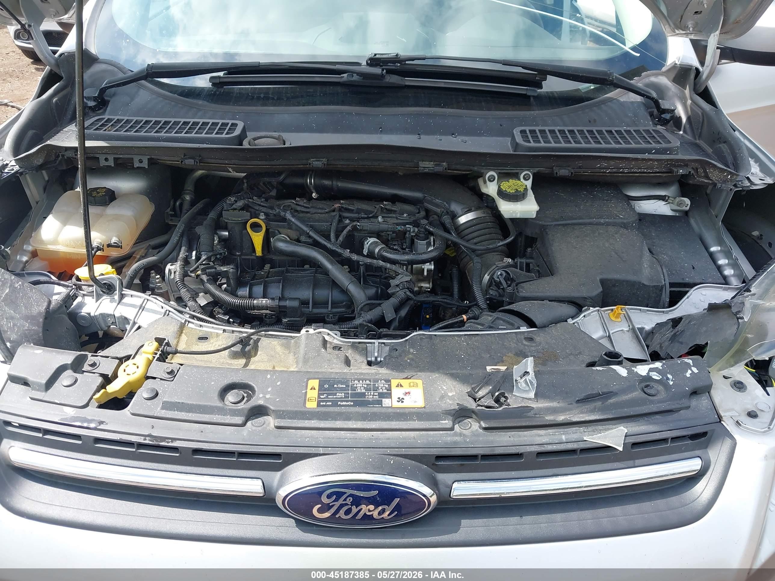 2015 Ford Escape Se Silver vin: 1FMCU0GX2FUA56930