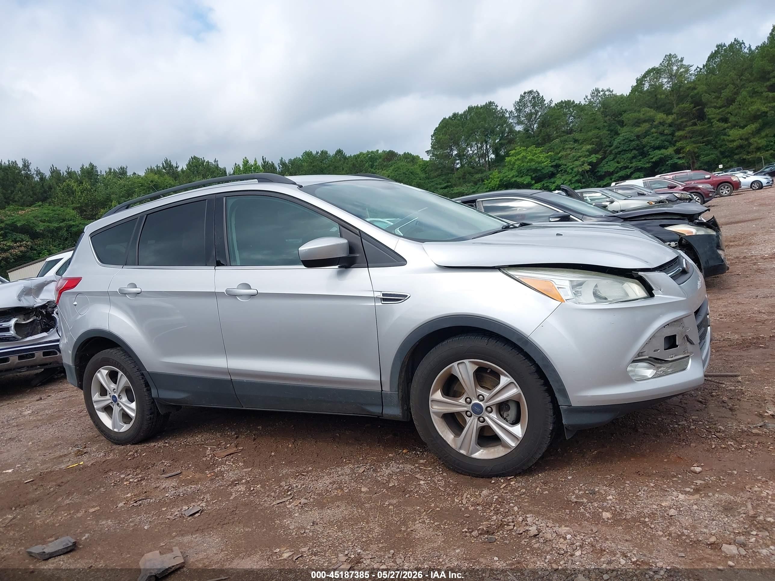 2015 Ford Escape Se Silver vin: 1FMCU0GX2FUA56930