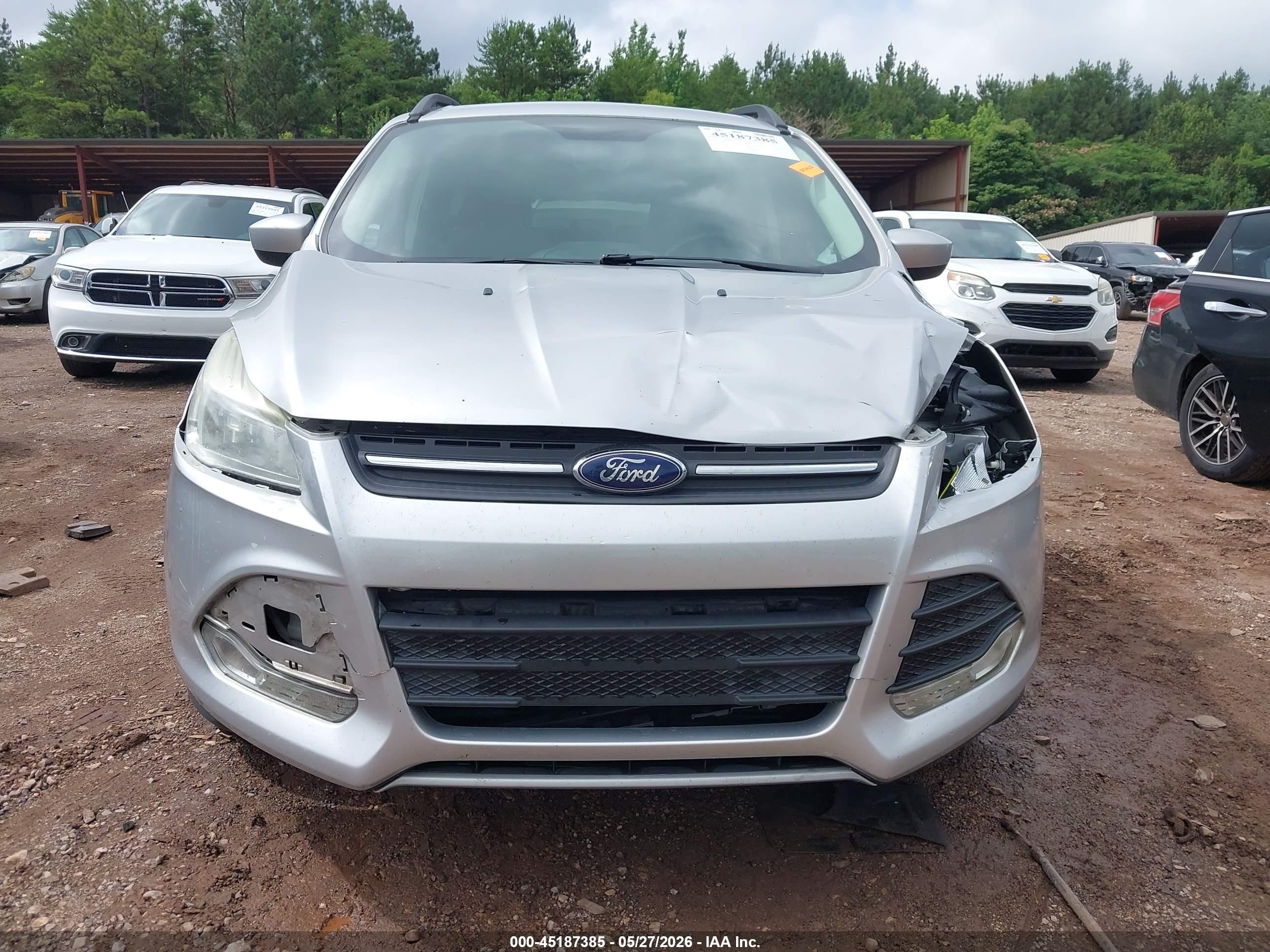 2015 Ford Escape Se Silver vin: 1FMCU0GX2FUA56930