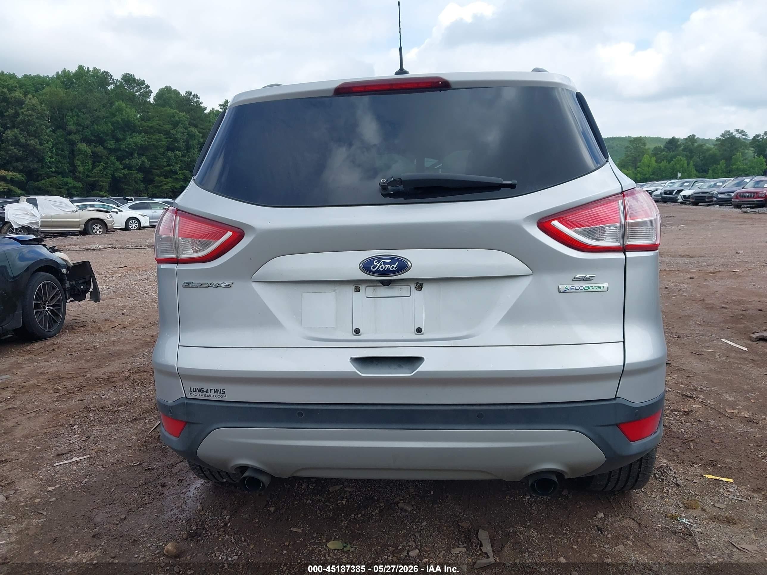 2015 Ford Escape Se Silver vin: 1FMCU0GX2FUA56930