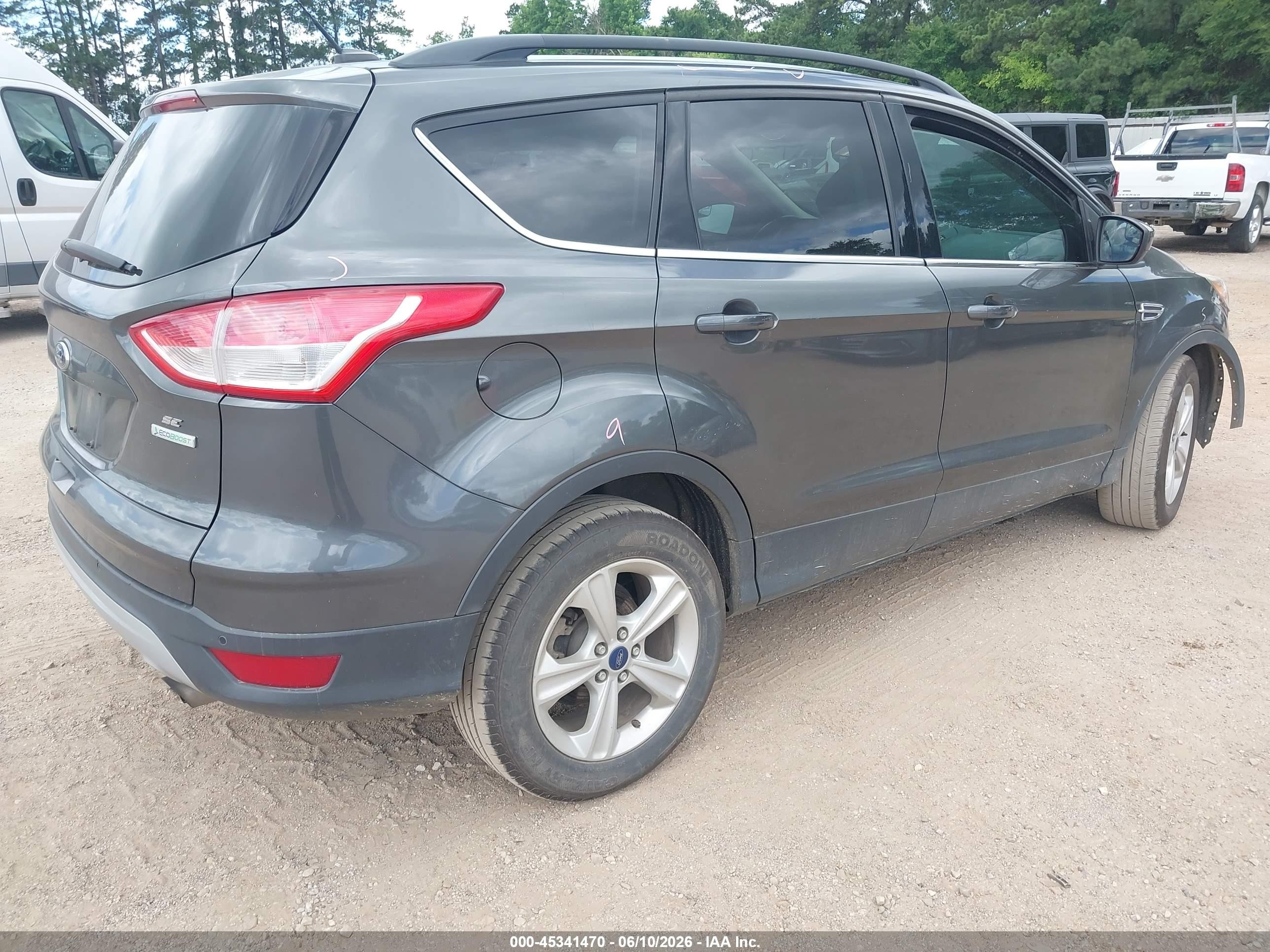 2015 Ford Escape Se Gray vin: 1FMCU0GX2FUA61044